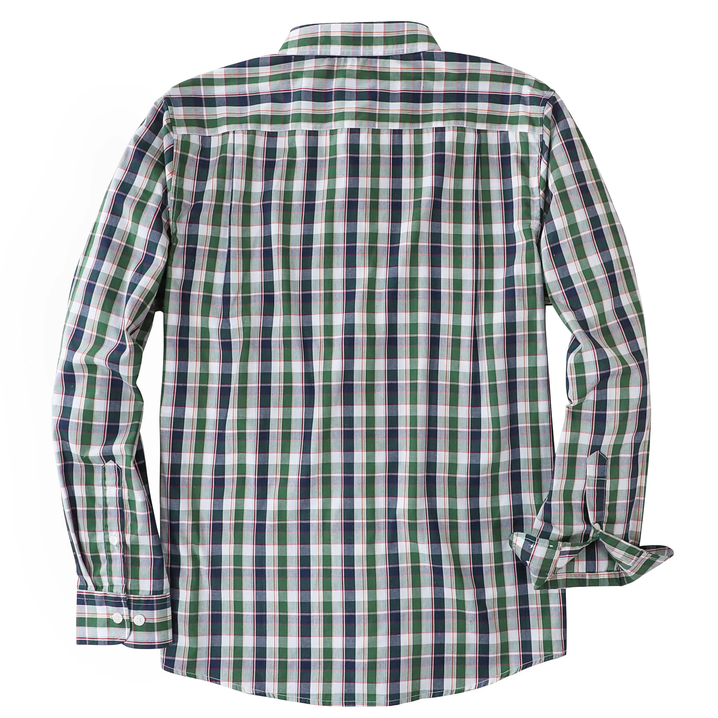 Dubinik®Mens Long Sleeve Casual Button Down Vintage Plaid Shirts#52002