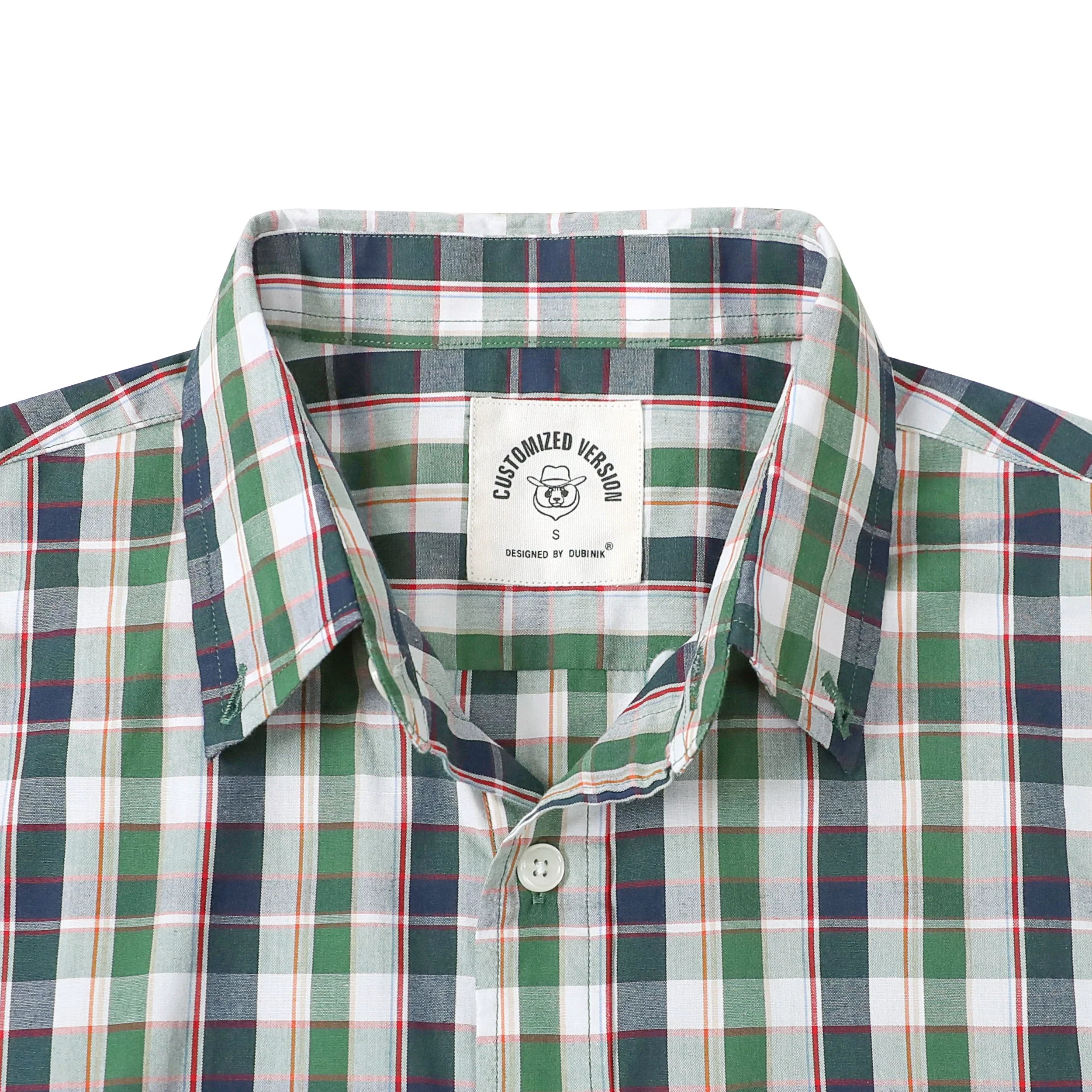 Dubinik® Mens Short Sleeve Button Down Shirts Summer Vintage Short Sleeve Button Down Men Lightweight Men's Casual Shirts#51002