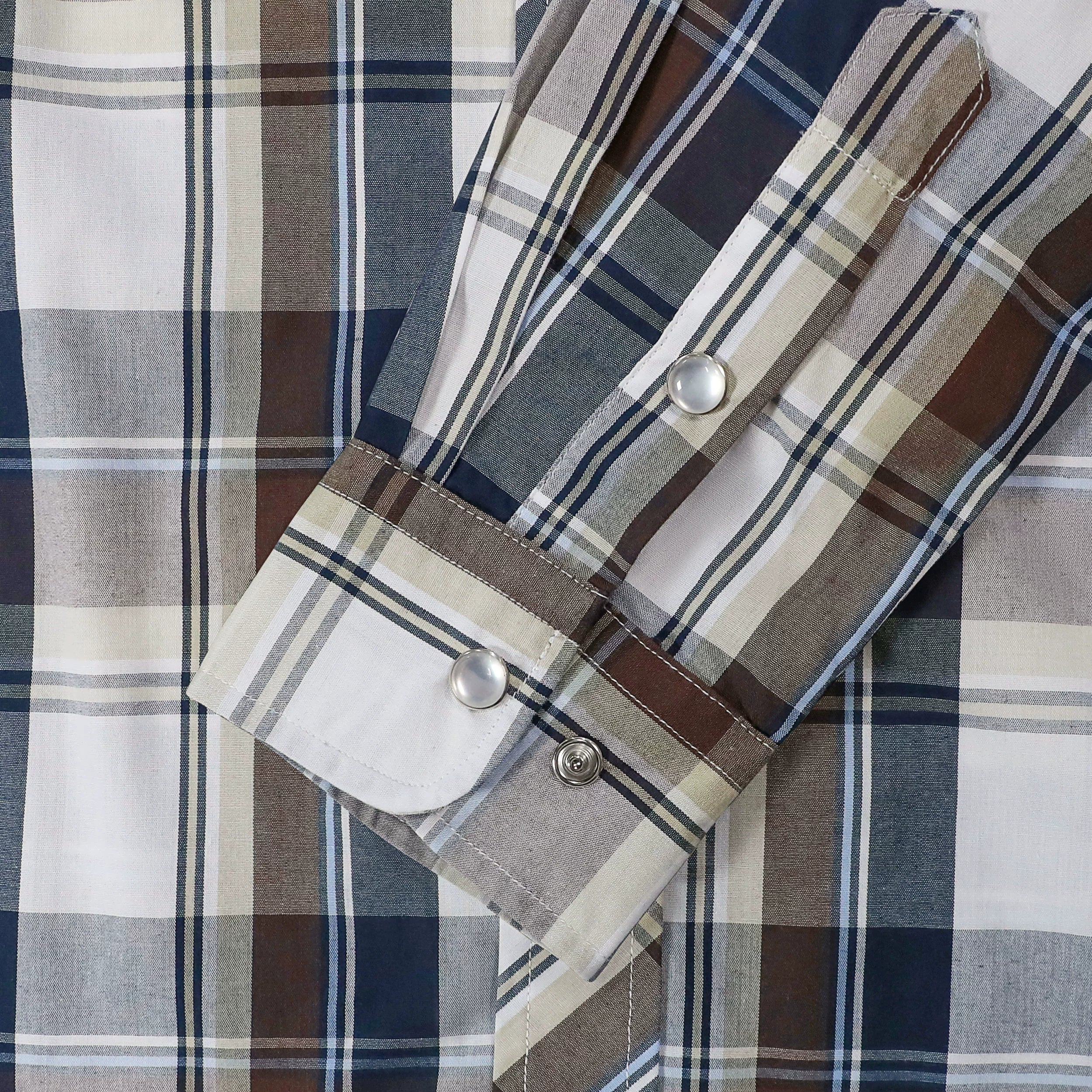 Dubinik® Pearl Snap Shirts for Men Long Sleeve Western Shirts for Men Vintage Casual Plaid Shirt Cowboy Shirts for Men#42006