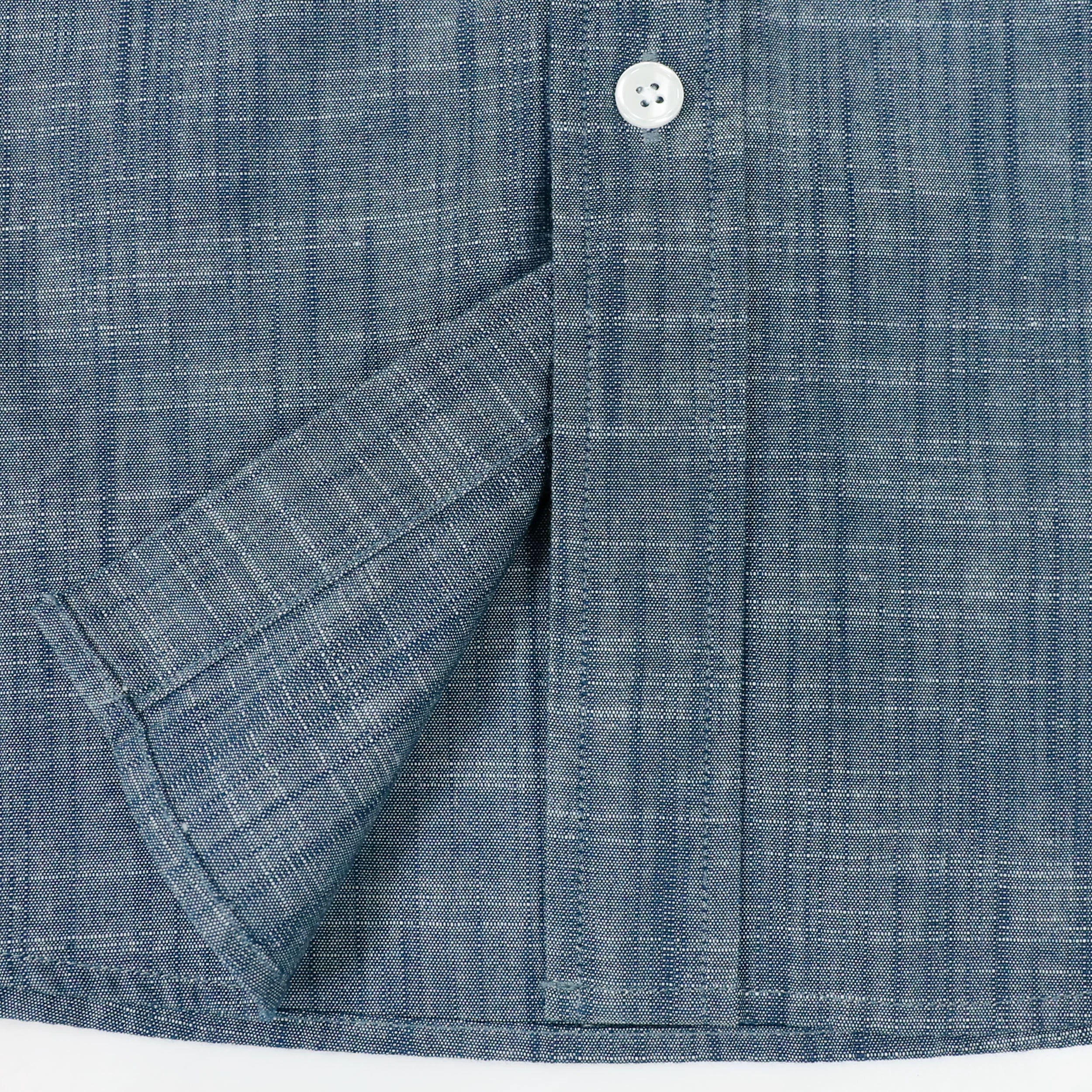 Dubinik® Solid Cyan Mens Short Sleeve Button Down Shirts 100% Cotton Plaid Men's Casual Button-Down Shirts with Pocket#01043