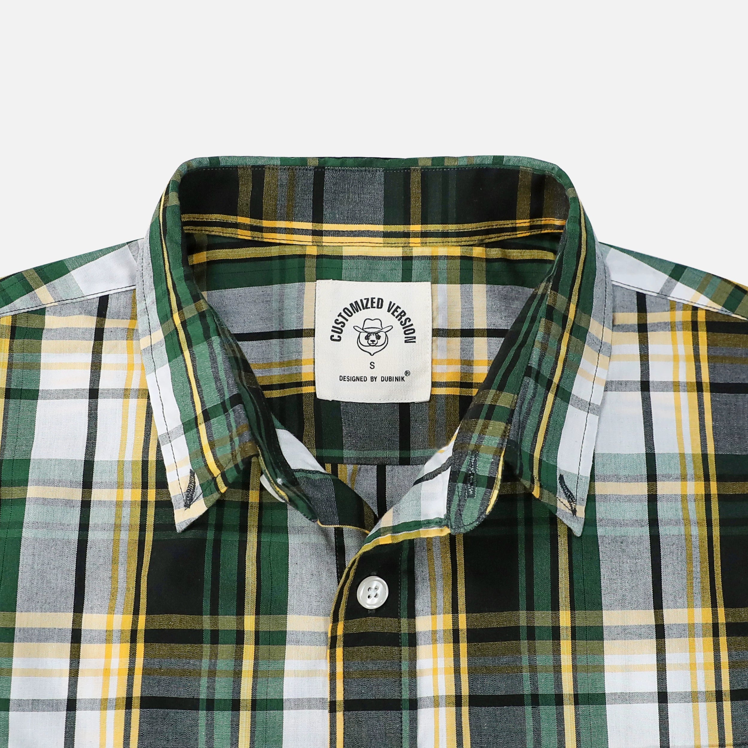 Dubinik® Green Mens Short Sleeve Button Down Shirts Summer Vintage Short Sleeve Button Down Men Lightweight Men's Casual Shirts#51004