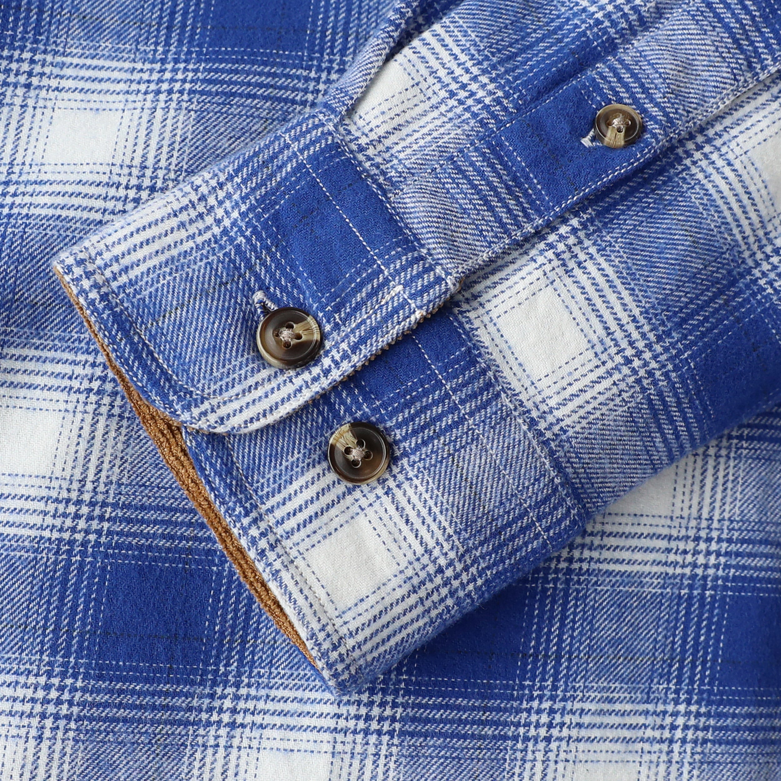 Dubinik® Mens Flannel Shirt Long Sleeve Button Down Plaid All Cotton Soft Brushed Flannel Shirt For Men Utility Casual Shirt #0030017