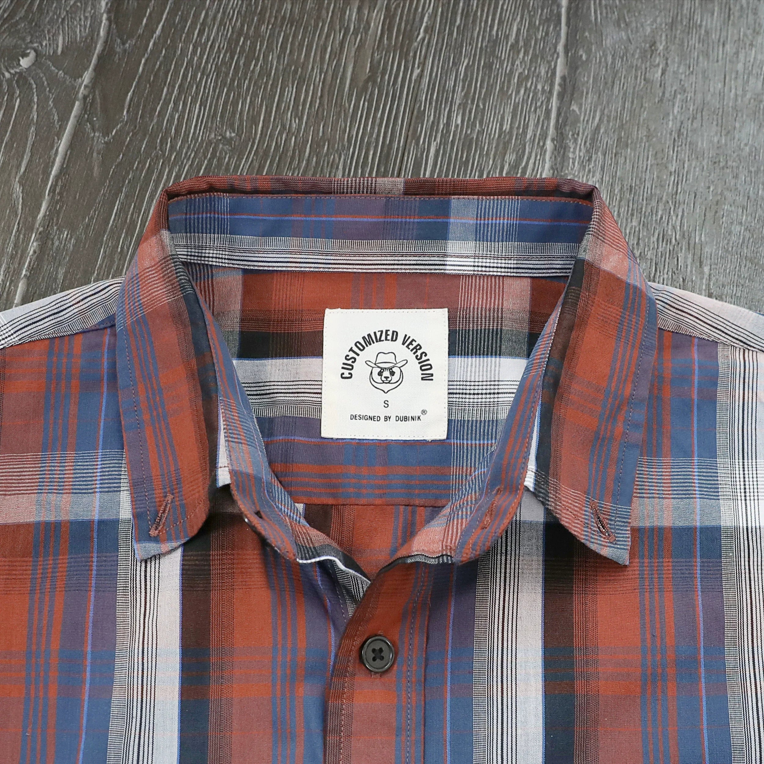 Dubinik® Mens Short Sleeve Button Down Shirts Summer Vintage Short Sleeve Button Down Men Lightweight Men's Casual Shirts#51003