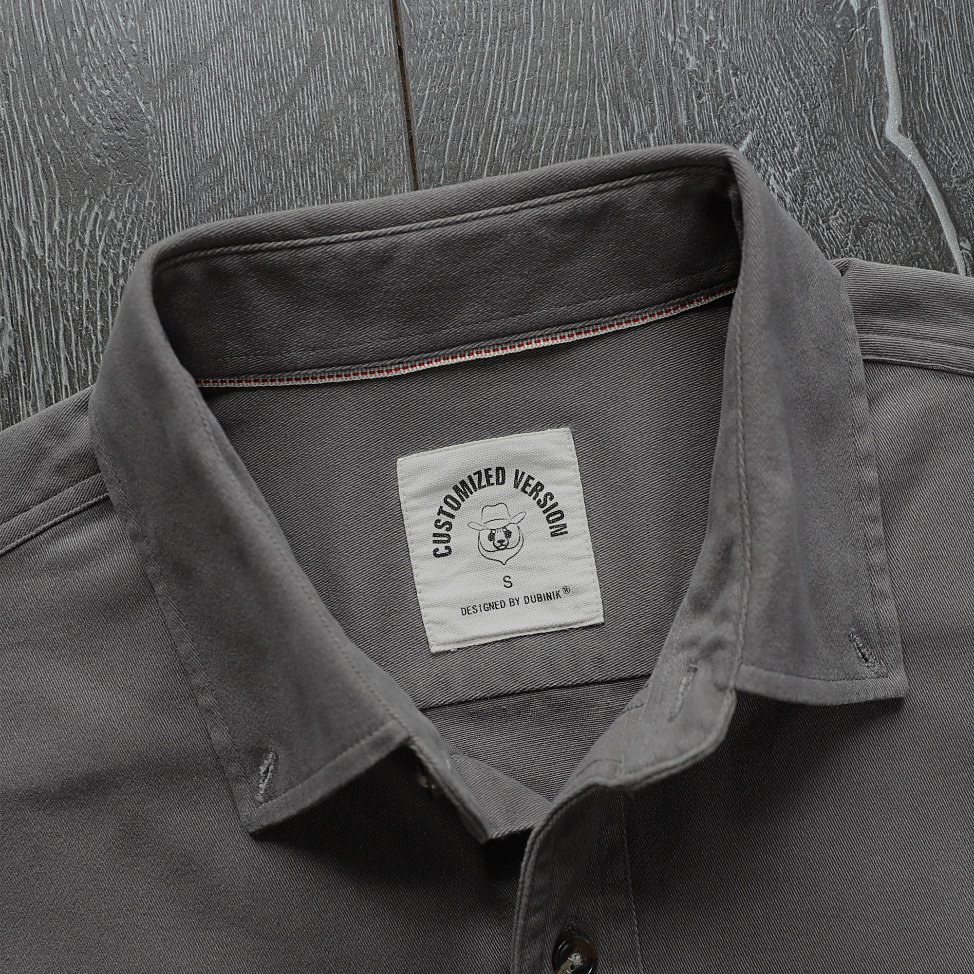 Men's outdoor casual short sleeve Gray Solid shirt #1512