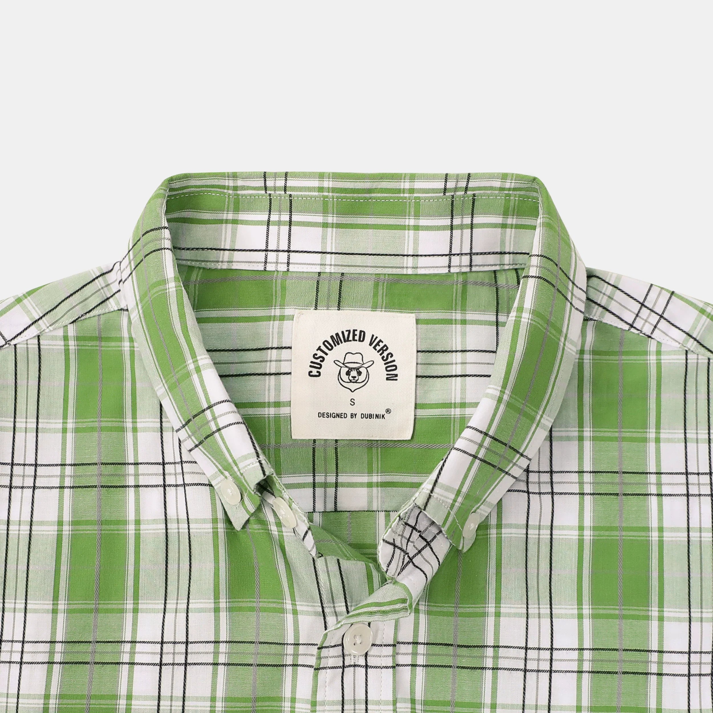 Dubinik® Green Mens Short Sleeve Button Down Shirts Summer Vintage Short Sleeve Button Down Men Lightweight Men's Casual Shirts#51022