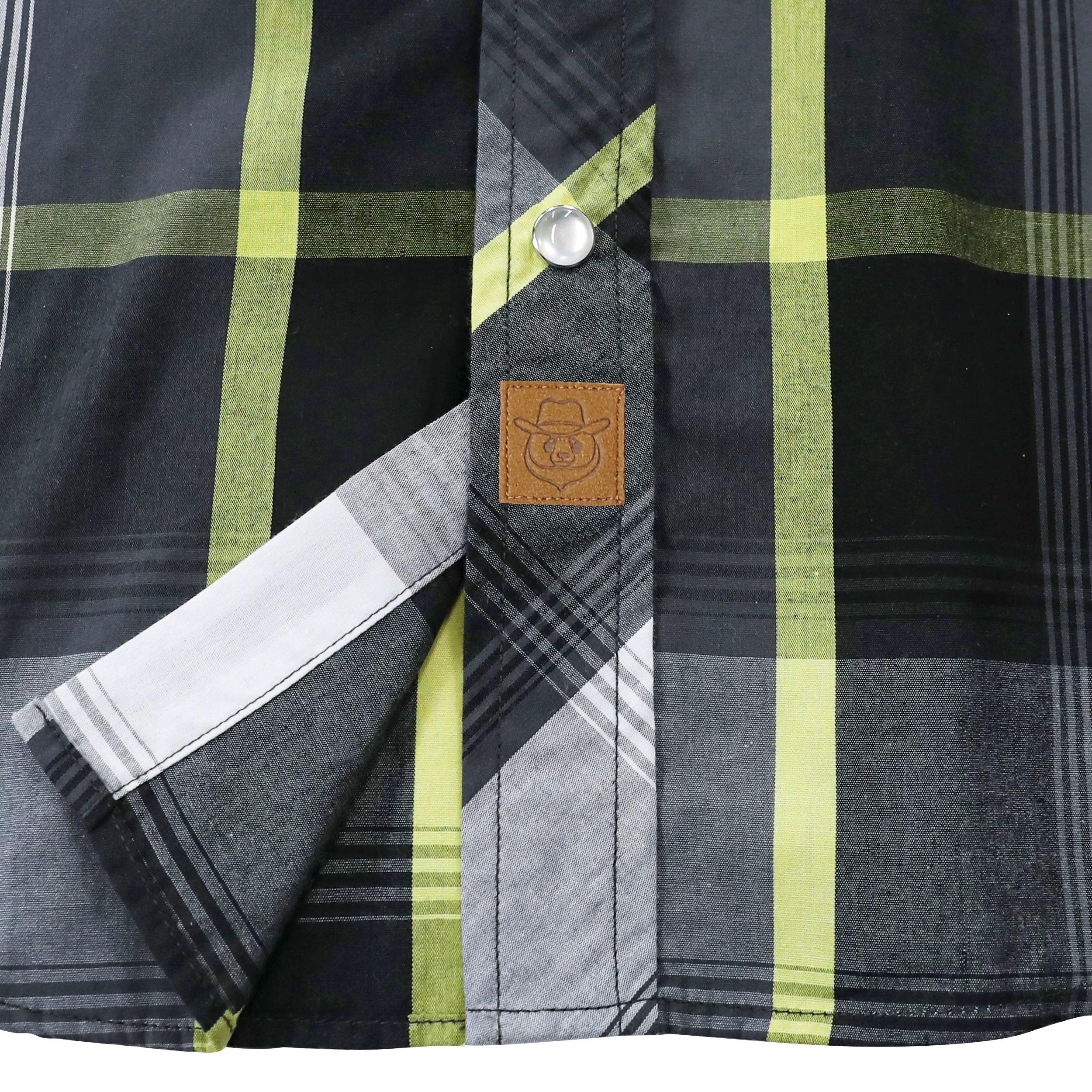 Dubinik® Pearl Snap Shirts for Men Long Sleeve Western Shirts for Men Vintage Casual Plaid Shirt Cowboy Shirts for Men#42017