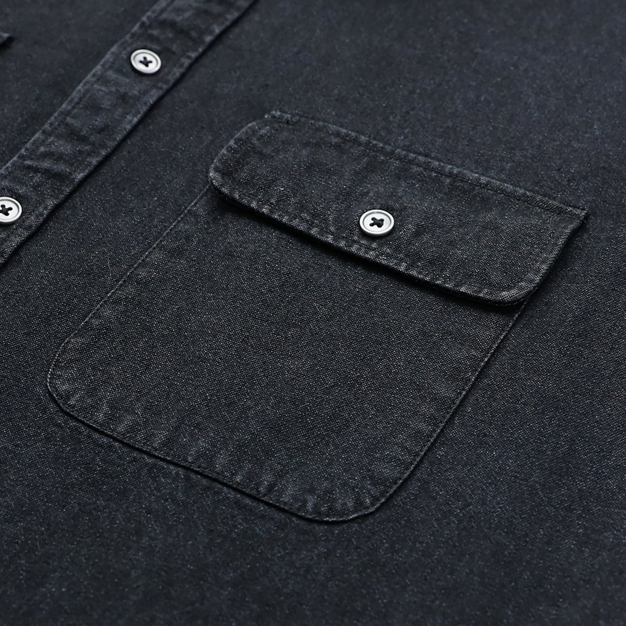 Mens Denim Shirts Button Down Short Sleeve Western Cotton Casual Work Jean Shirt #5504