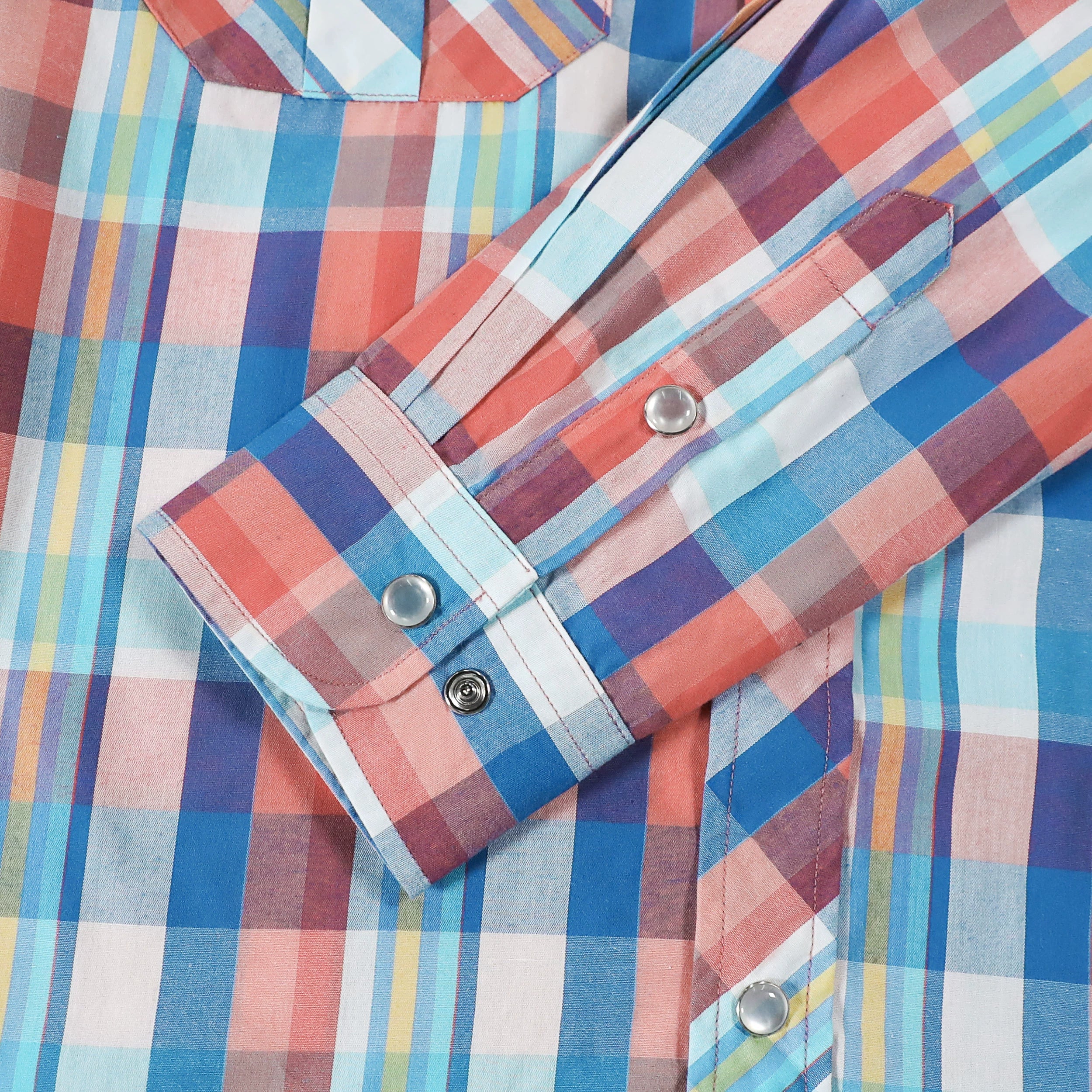 Dubinik® Pearl Snap Shirts for Men Long Sleeve Western Shirts for Men Vintage Casual Plaid Shirt Cowboy Shirts for Men#42021