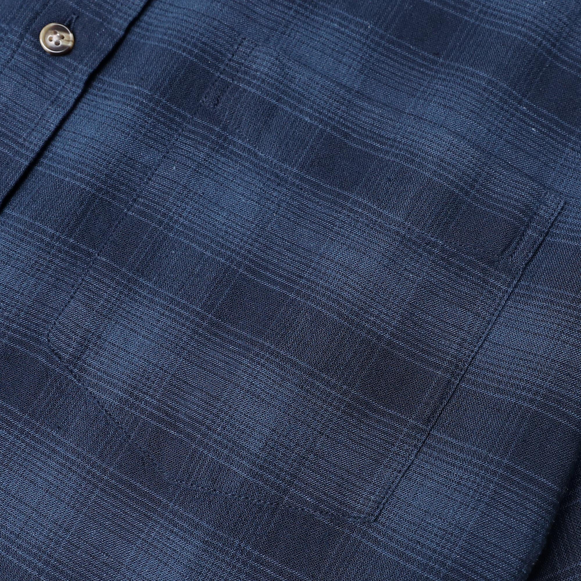 Dubinik® Mens Short Sleeve Button Down Shirts 100% Cotton Plaid Casual Shirt with Pocket #0109