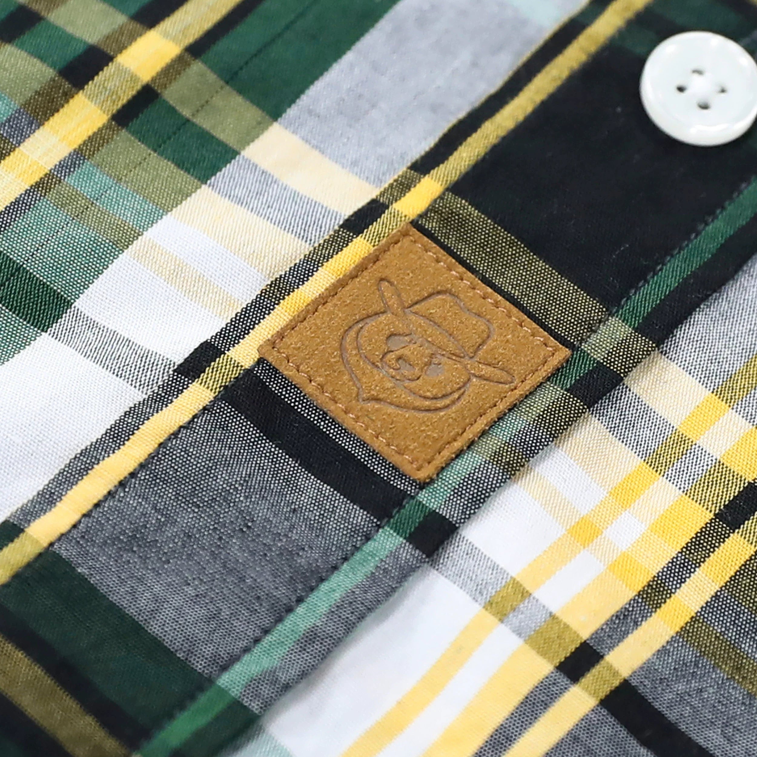 Dubinik® Green Mens Short Sleeve Button Down Shirts Summer Vintage Short Sleeve Button Down Men Lightweight Men's Casual Shirts#51004