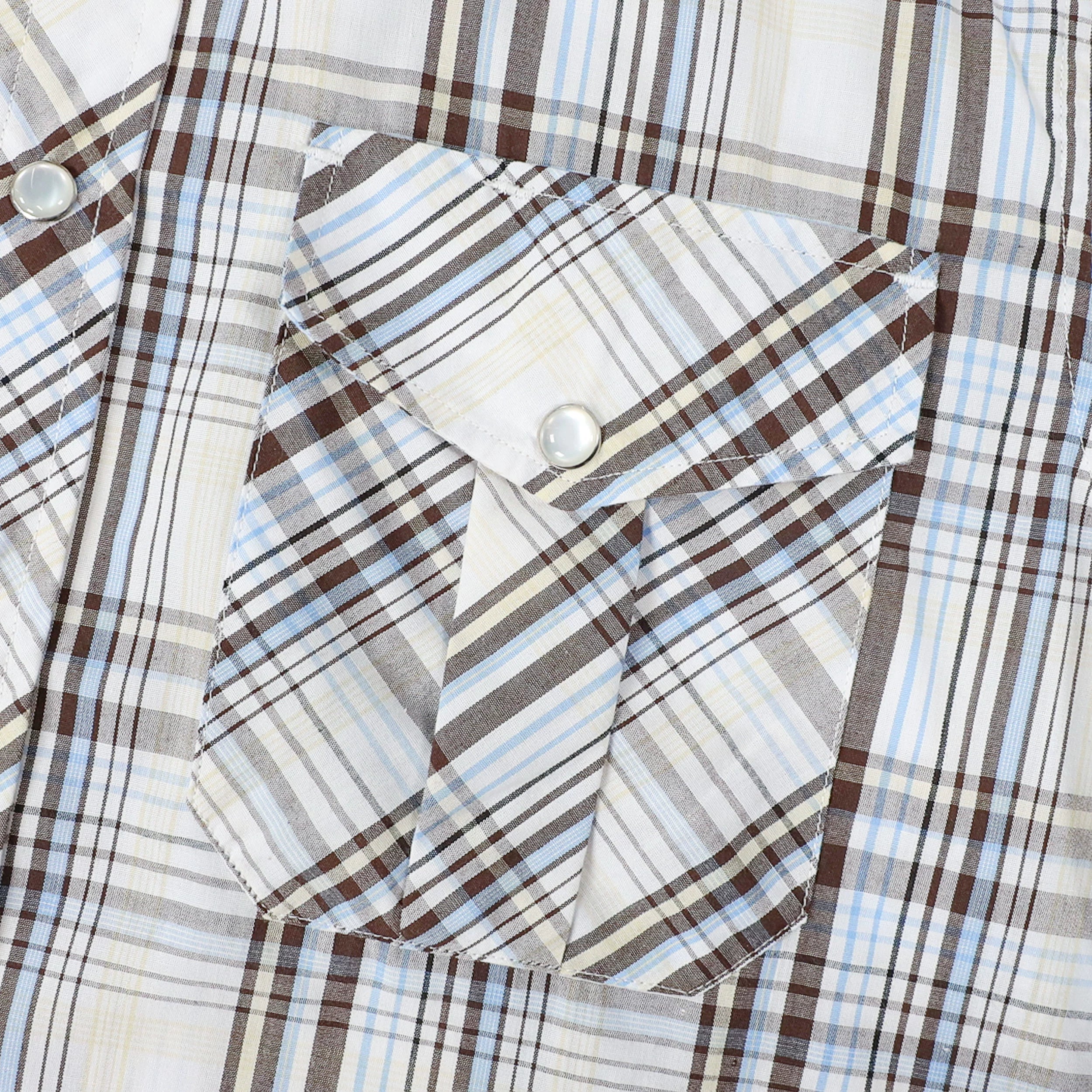 Dubinik® Western Shirts for Men Short Sleeve Plaid Pearl Snap Shirts for Men Button Up Shirt Cowboy Casual Work Shirt#41007