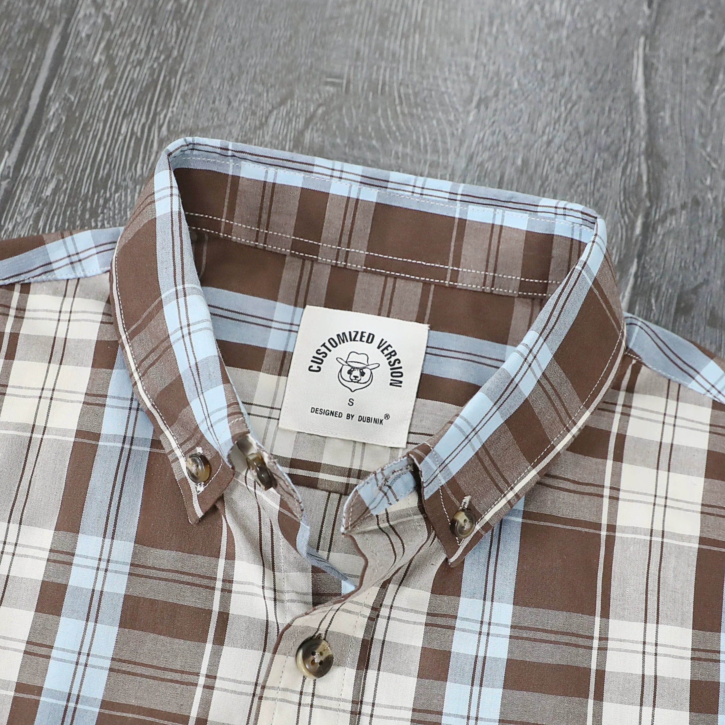 Dubinik® Mens Short Sleeve Button Down Shirts Summer Vintage Short Sleeve Button Down Men Lightweight Men's Casual Shirts#51001