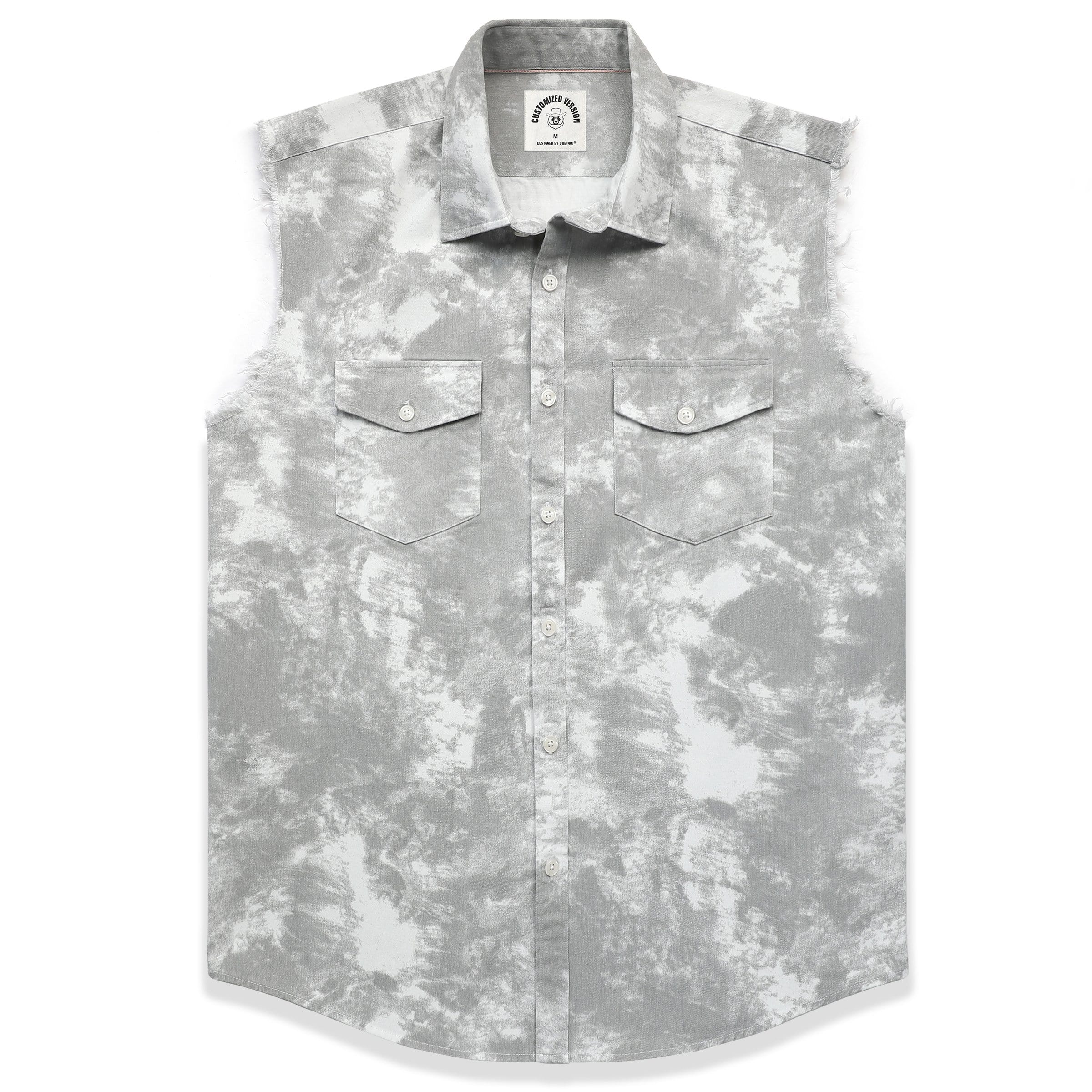 Men's sleeveless denim undershirt #1206