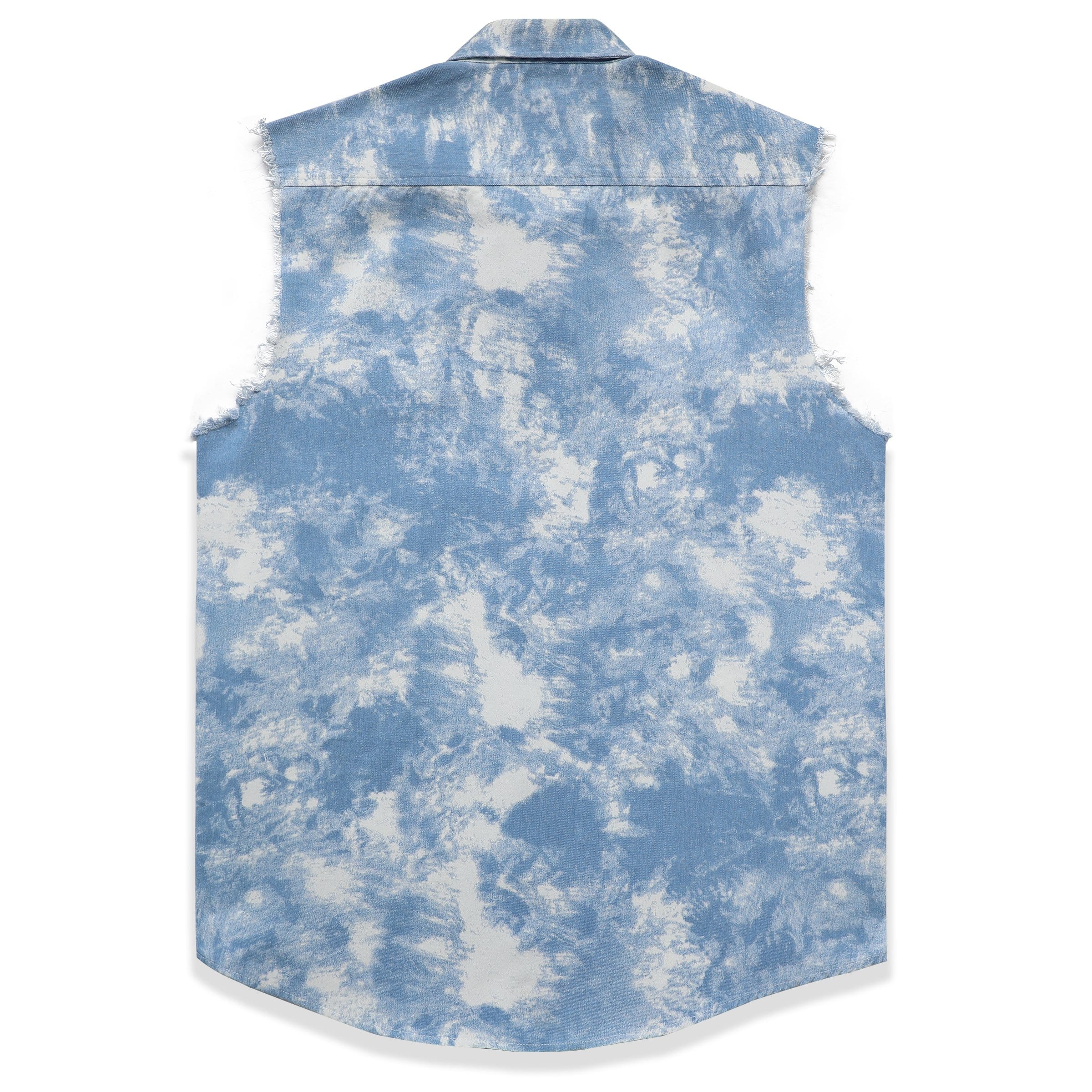 Men's sleeveless denim undershirt #1207