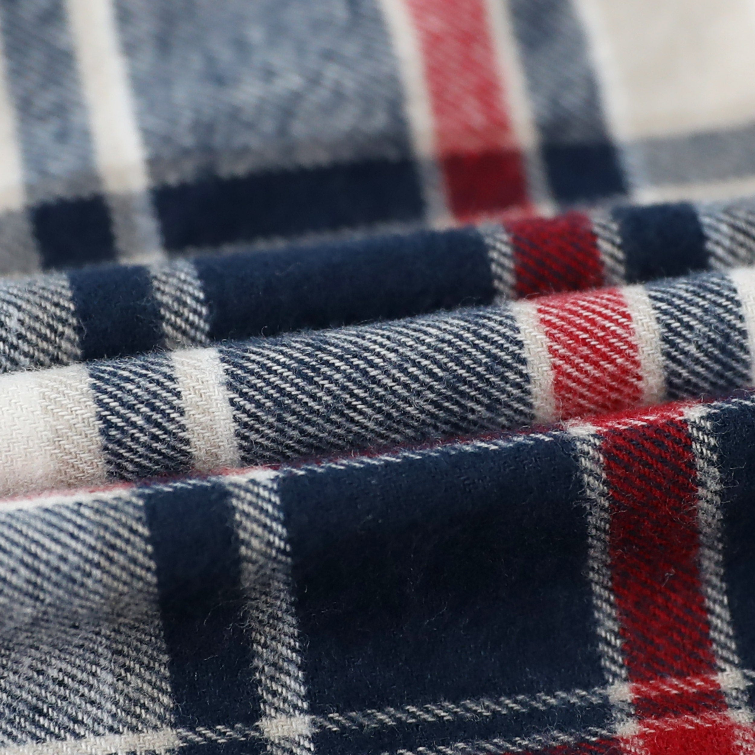 Dubinik® Mens Flannel Shirt Long Sleeve Button Down Plaid All Cotton Soft Brushed Flannel Shirt For Men Utility Casual Shirt #0030020