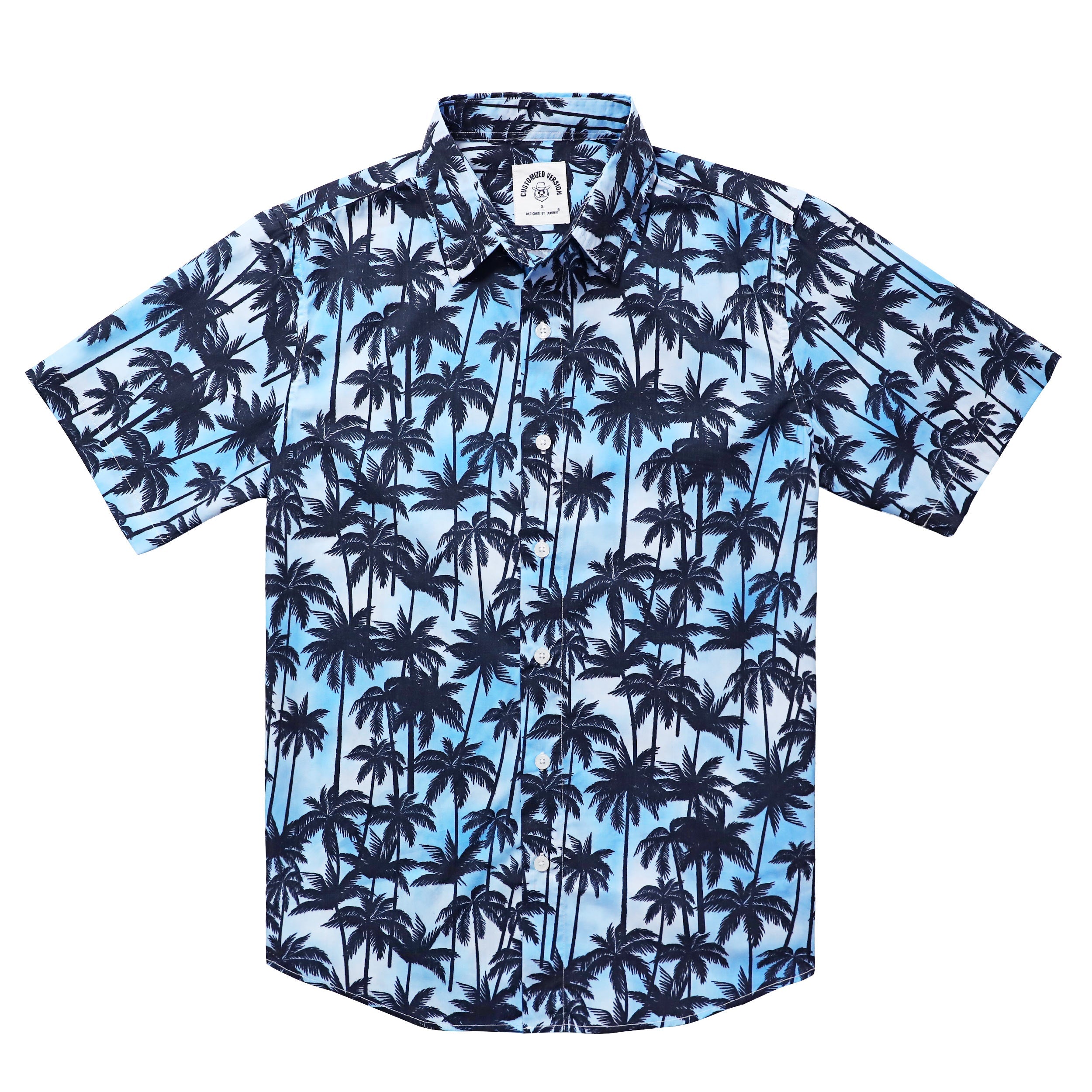 Hawaiian Shirt for Men Aloha Tropical Short Sleeve Button Down Print Beach Shirts #2612