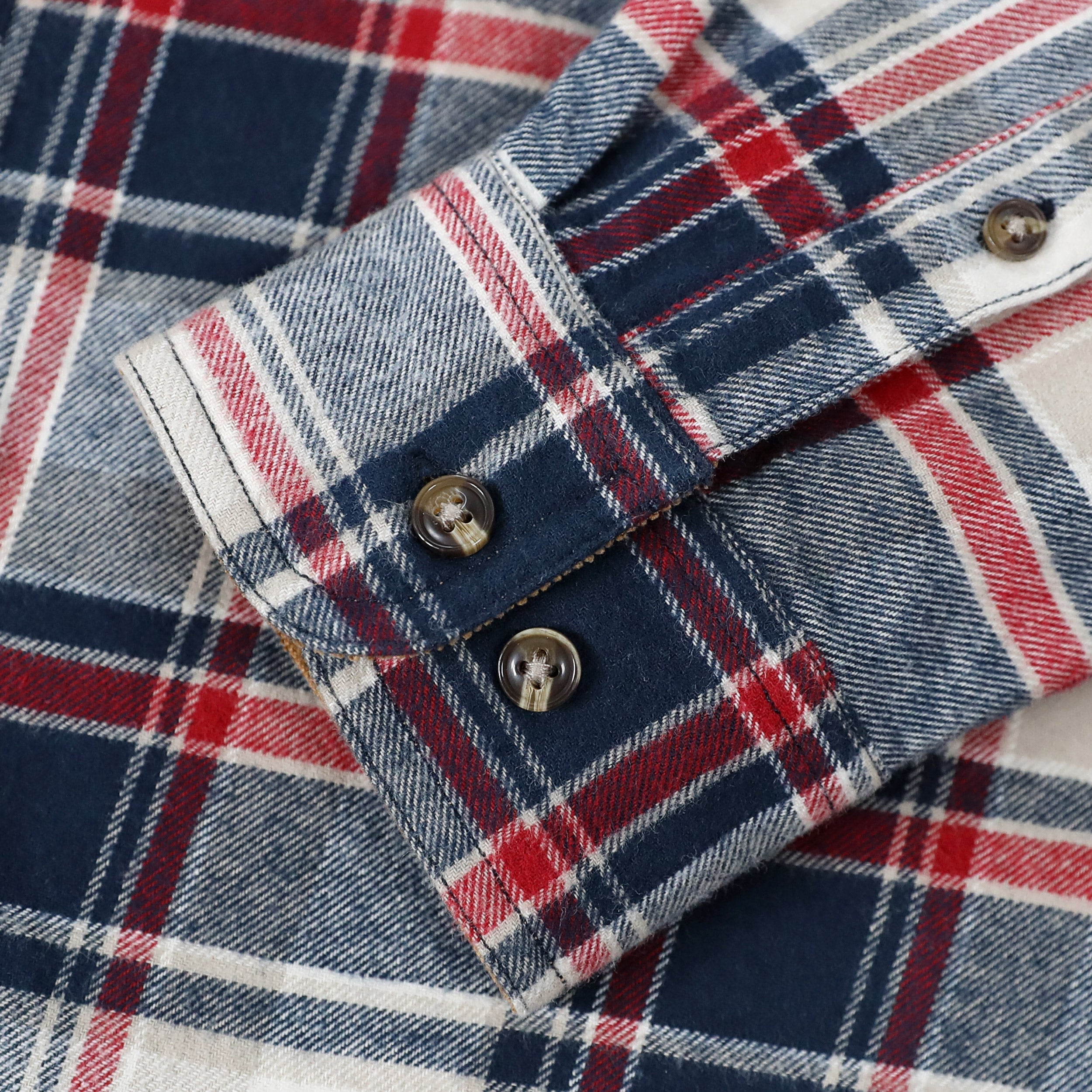 Dubinik® Mens Flannel Shirt Long Sleeve Button Down Plaid All Cotton Soft Brushed Flannel Shirt For Men Utility Casual Shirt #0030020