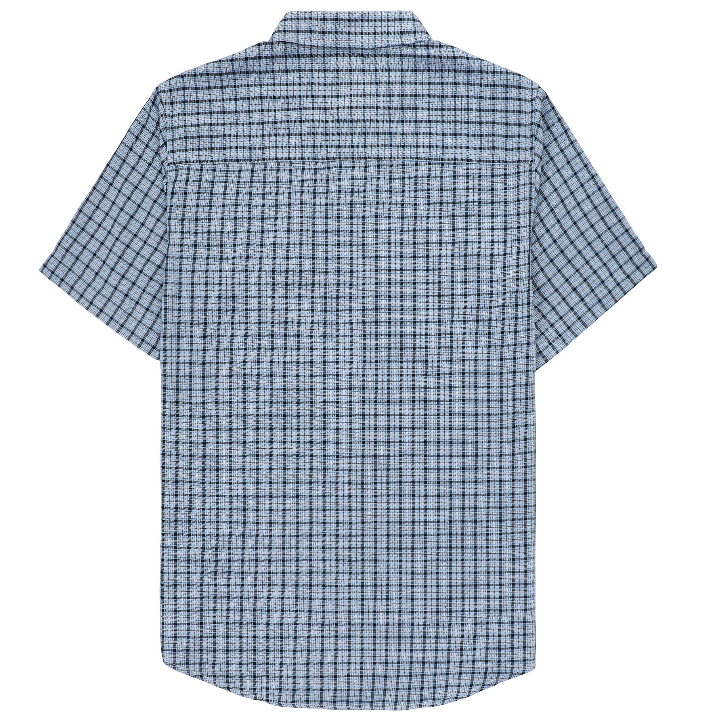 Dubinik® Bamboo Viscose Mens Short Sleeve Button Down Pockets Shirts#39010