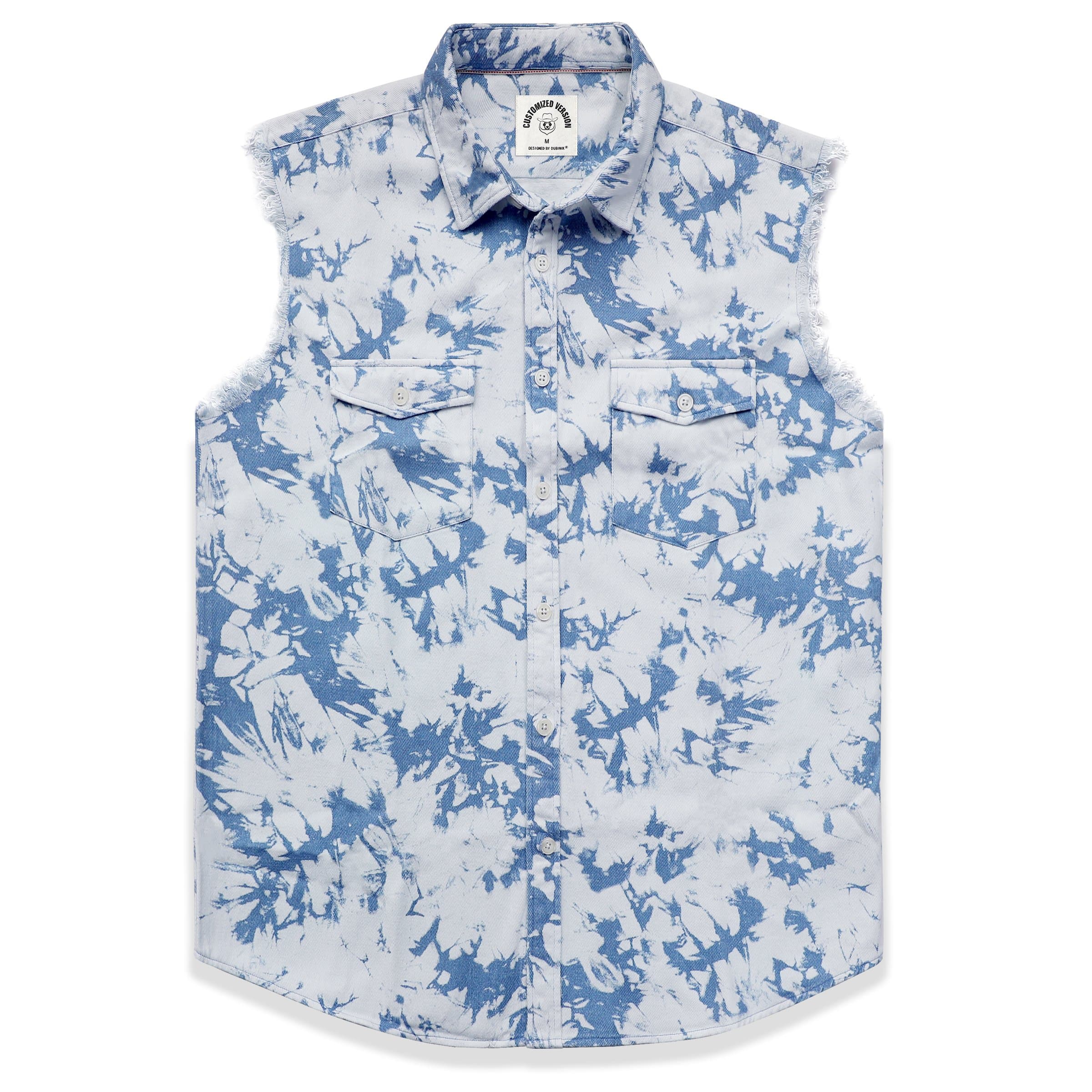 Men's sleeveless denim undershirt #1202