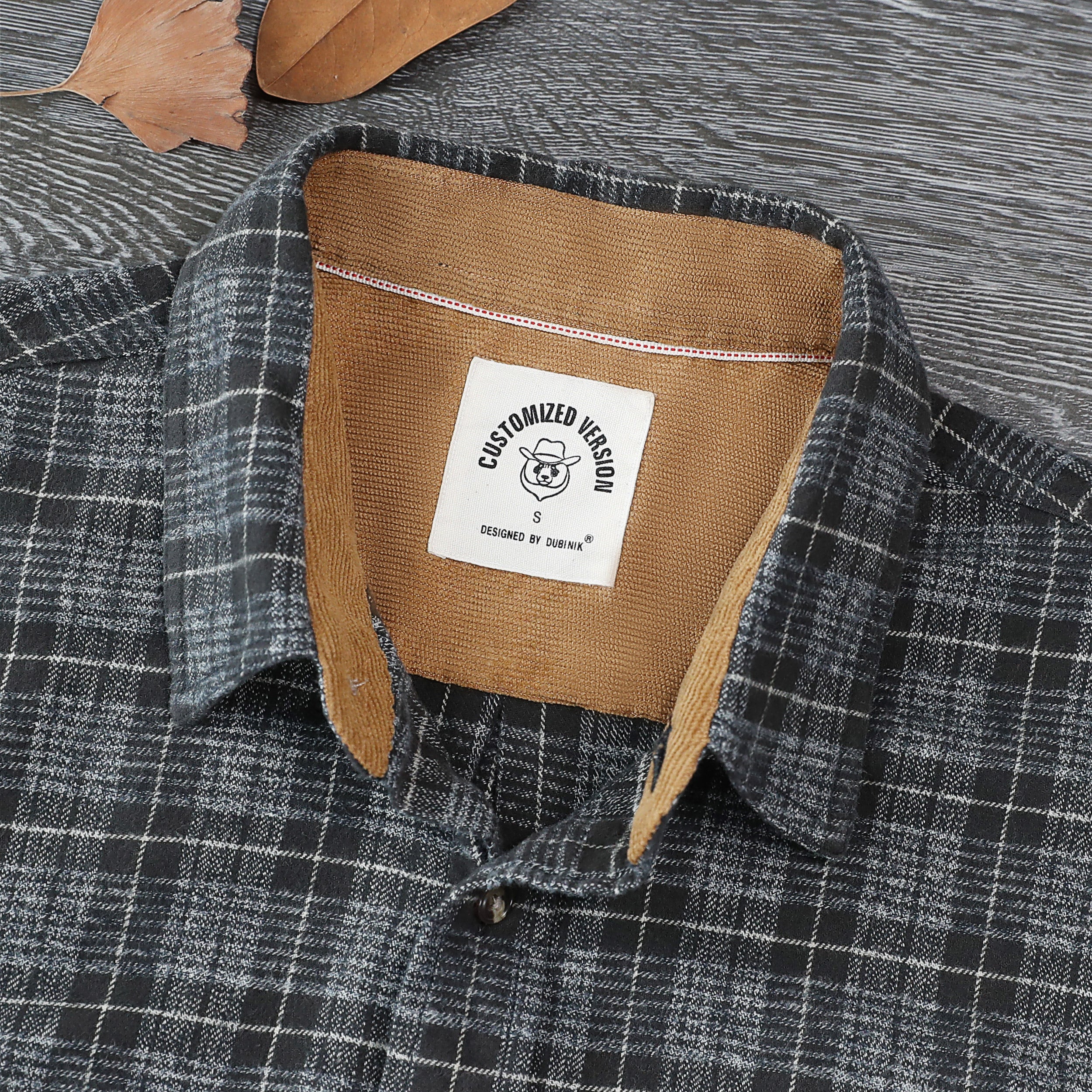 Dubinik® Mens Flannel Shirt Long Sleeve Button Down Plaid All Cotton Soft Brushed Flannel Shirt For Men Utility Casual Shirt #0030013