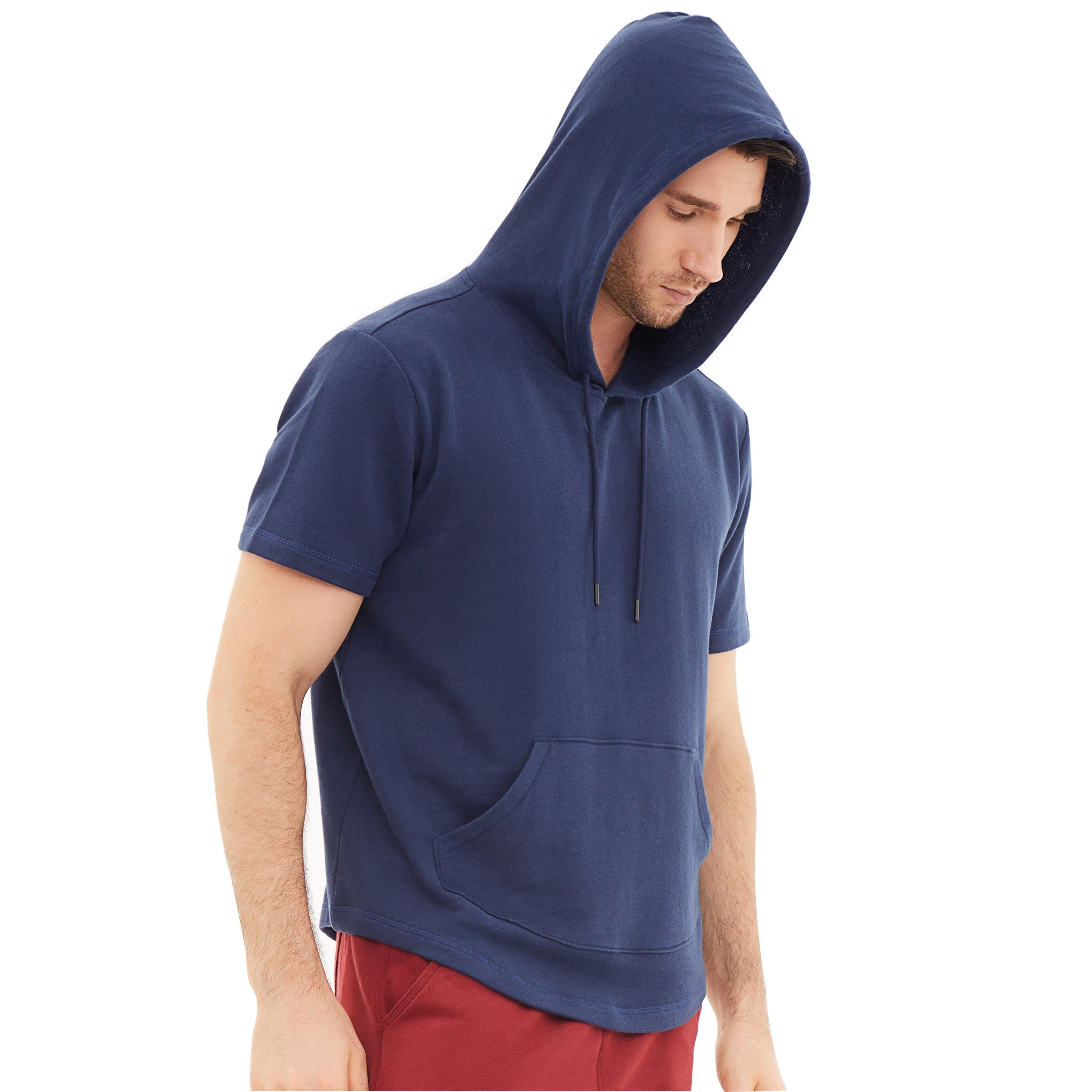 Men's Hoodies short-sleeved hooded sweatshirt #0602
