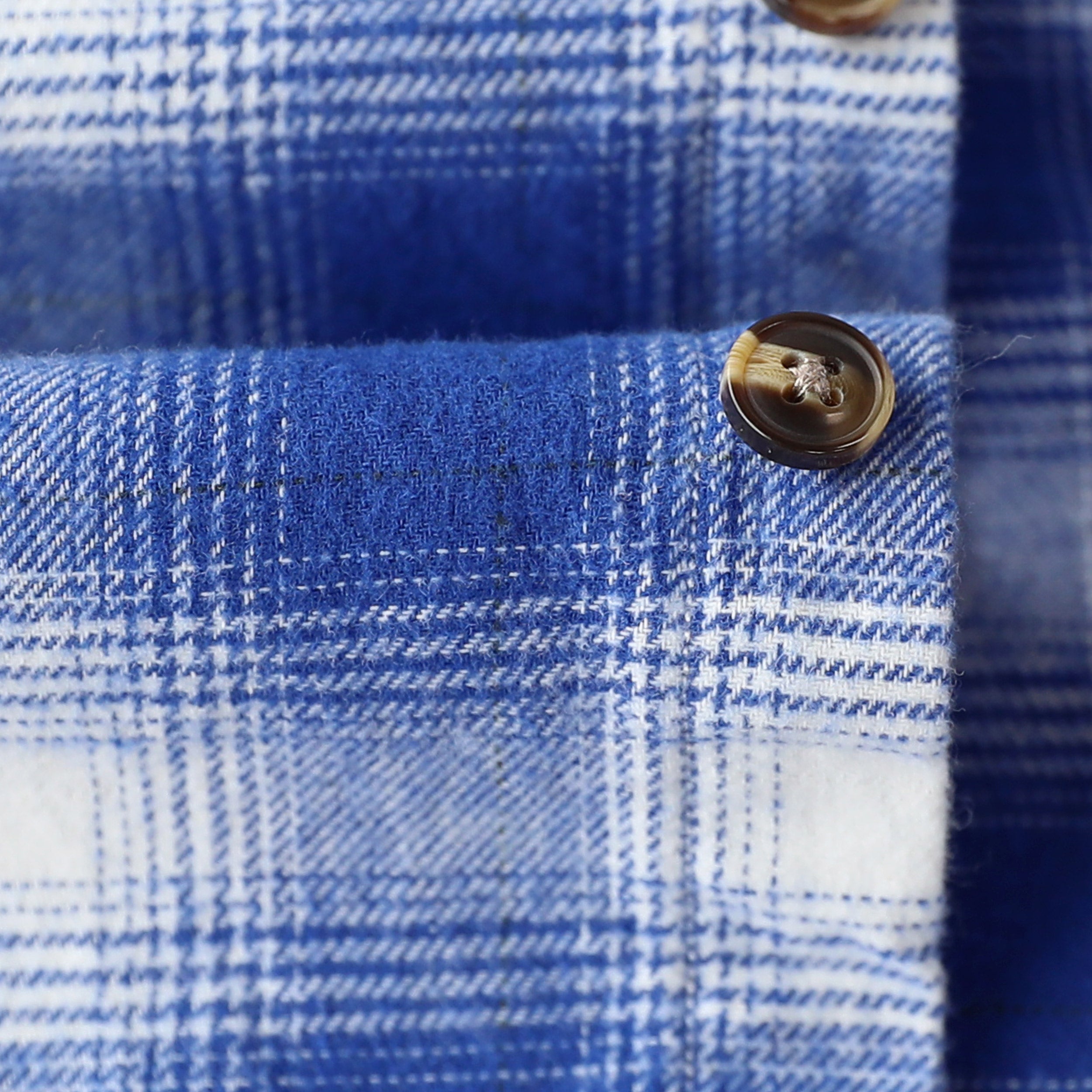 Dubinik® Mens Flannel Shirt Long Sleeve Button Down Plaid All Cotton Soft Brushed Flannel Shirt For Men Utility Casual Shirt #0030017