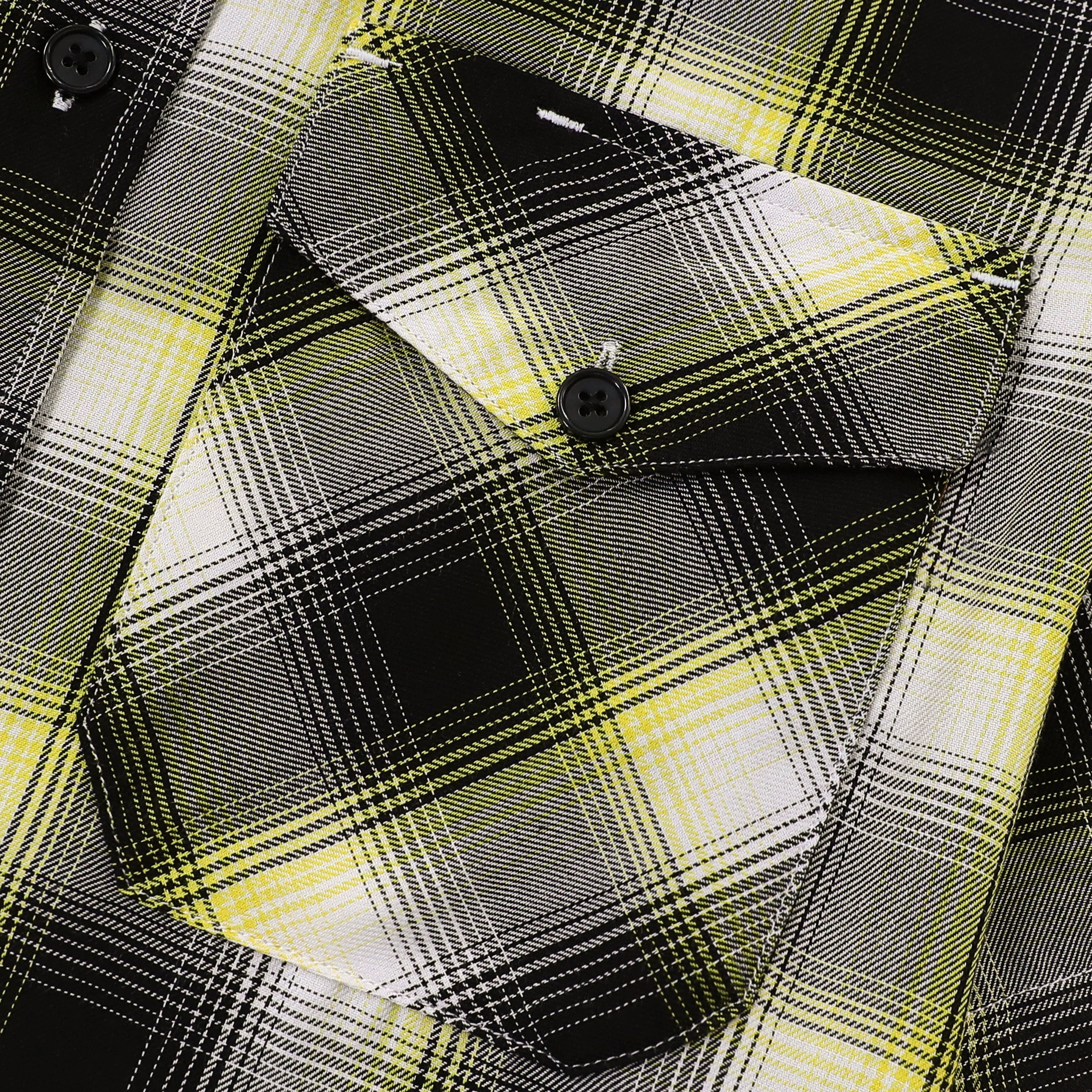 Dubinik® Bamboo Viscose Mens Short Sleeve Button Down Pockets Shirts#39012