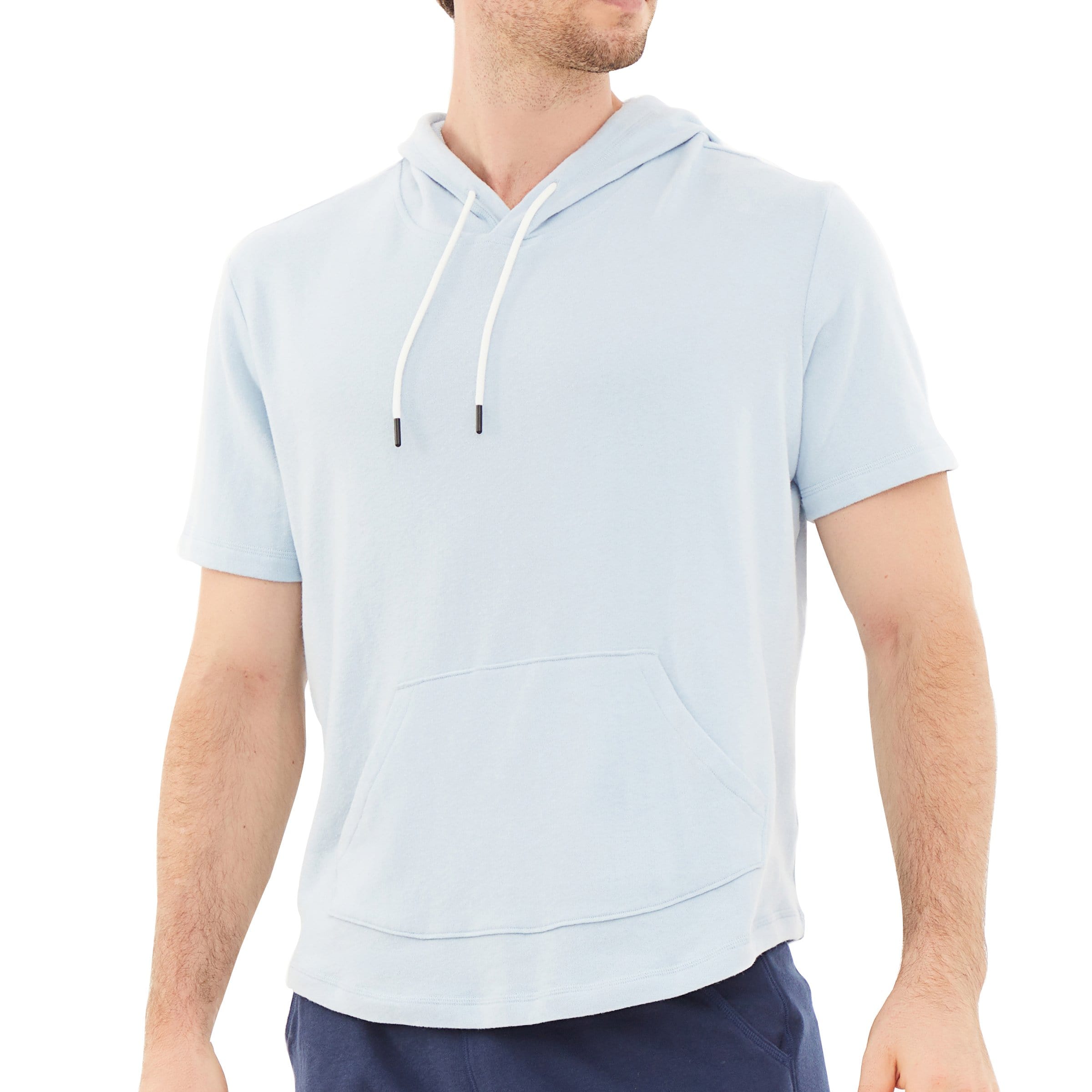 Men's Hoodies short-sleeved hooded sweatshirt #0607