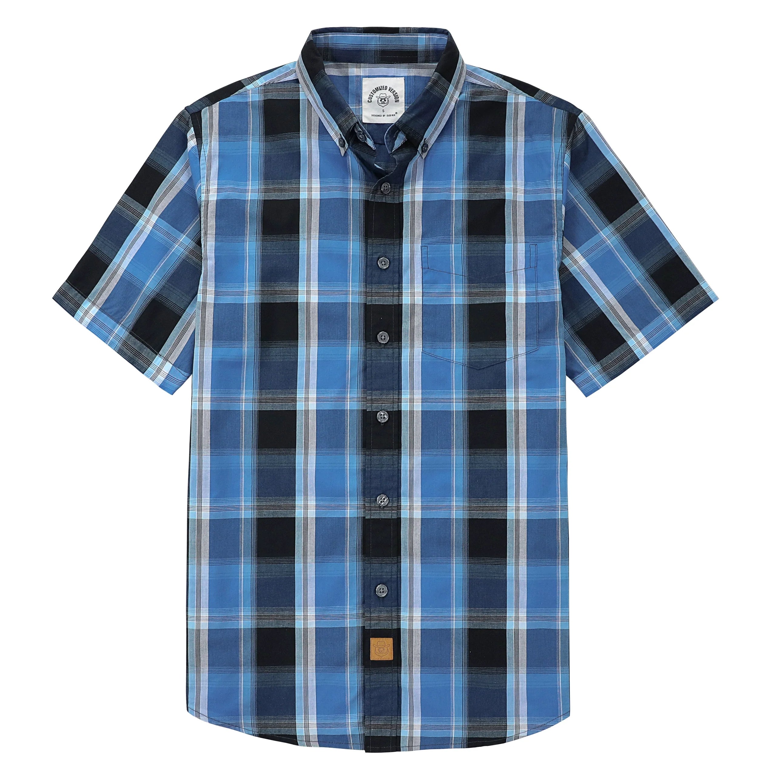 Dubinik® Mens Short Sleeve Button Down Shirts Summer Vintage Short Sleeve Button Down Men Lightweight Men's Casual Shirts#51019