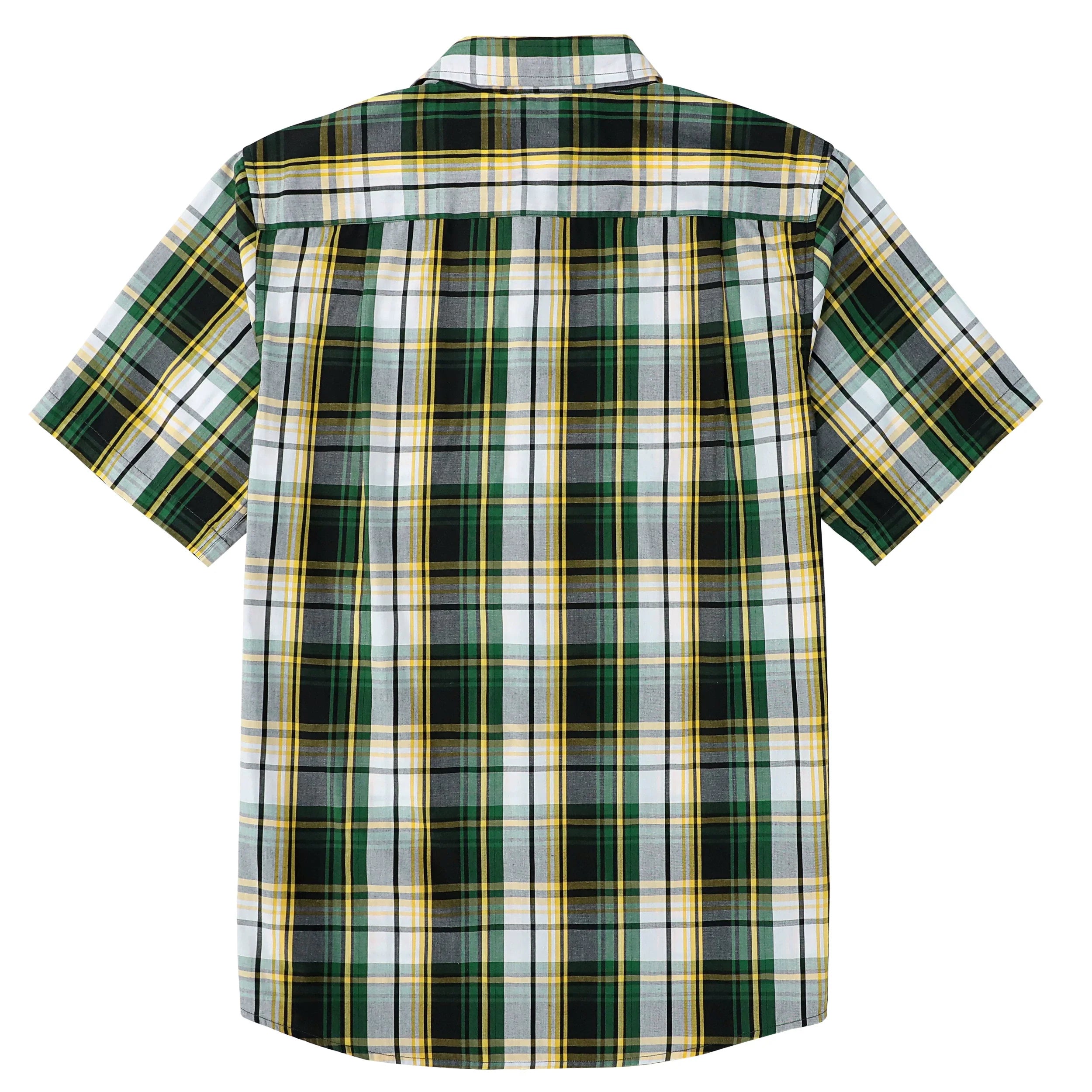 Dubinik® Green Mens Short Sleeve Button Down Shirts Summer Vintage Short Sleeve Button Down Men Lightweight Men's Casual Shirts#51004