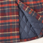 Dubinik® Men’s Overshirt Shacket – Cozy Warm-Lined Plaid Flannel, Lightweight Casual Button-Down Long Sleeve Jacket #0181010