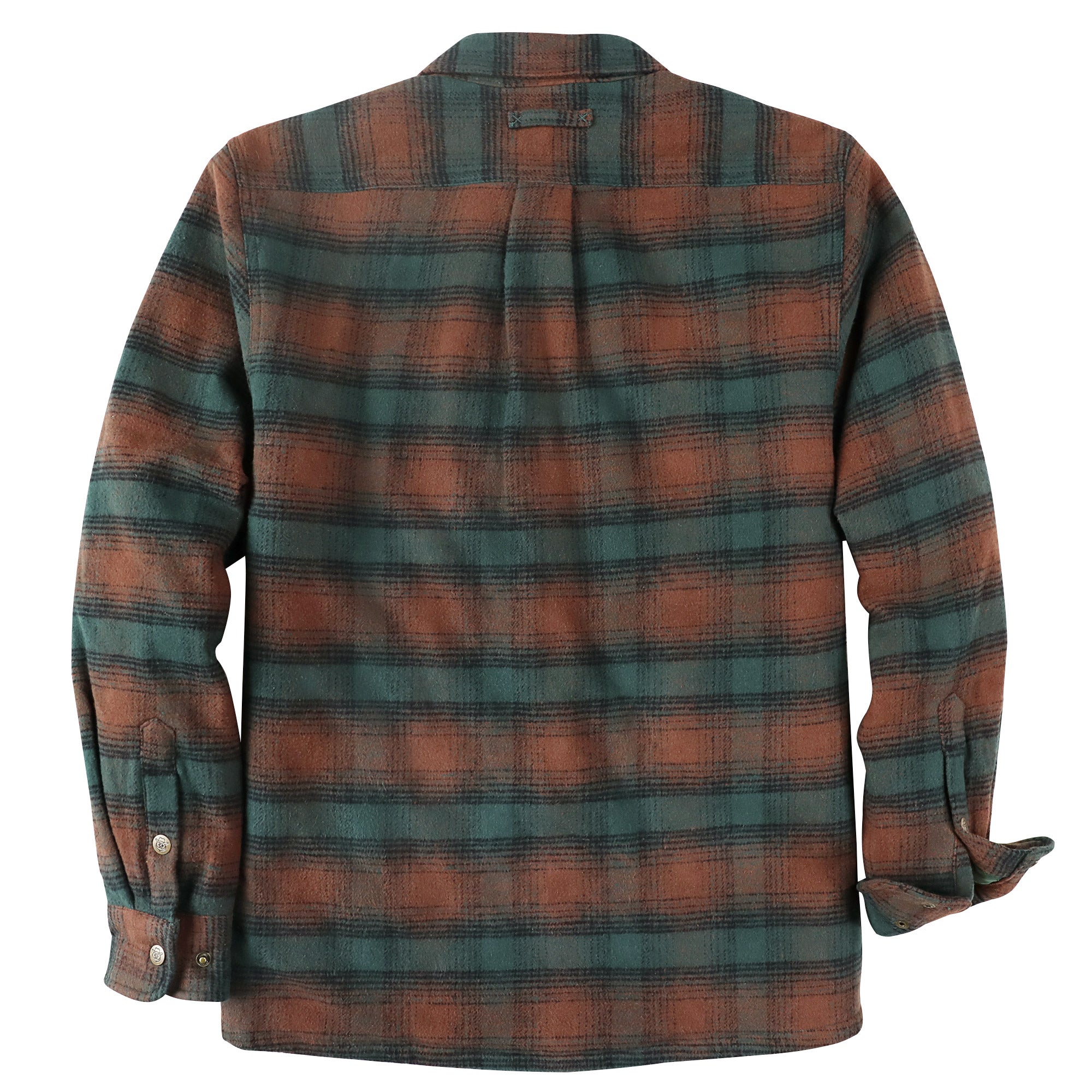 Dubinik® Men’s Overshirt Shacket – Cozy Warm-Lined Green Plaid Flannel, Lightweight Casual Button-Down Long Sleeve Jacket #0181015