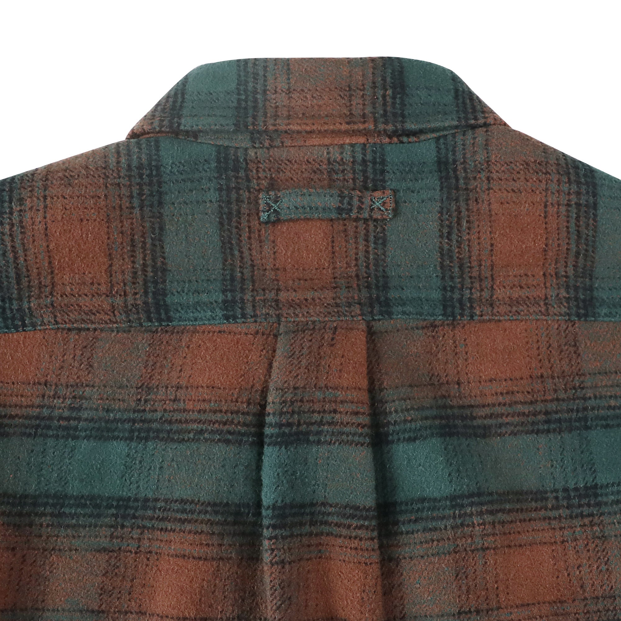 Dubinik® Men’s Overshirt Shacket – Cozy Warm-Lined Green Plaid Flannel, Lightweight Casual Button-Down Long Sleeve Jacket #0181015