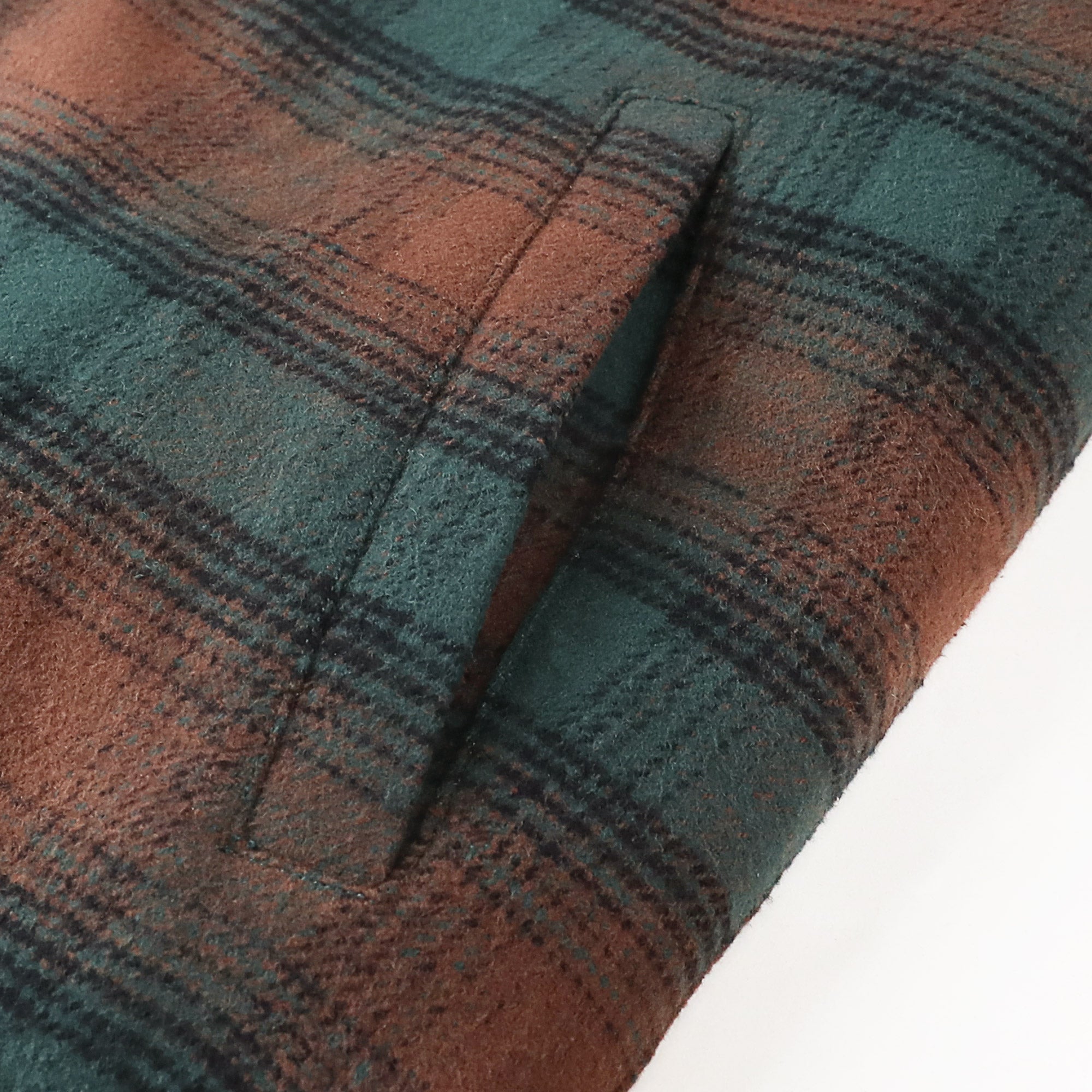 Dubinik® Men’s Overshirt Shacket – Cozy Warm-Lined Green Plaid Flannel, Lightweight Casual Button-Down Long Sleeve Jacket #0181015