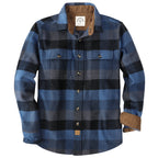 Dubinik® 13oz Ultra Heavyweight Mens Flannel Shirts Long Sleeve Casual Button Down Pocket Soft Warm Cotton Shirt#84010