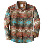 Dubinik® 13oz Ultra Heavyweight Mens Flannel Shirts Long Sleeve Casual Button Down Pocket Soft Warm Cotton Shirt#0084001