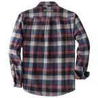 Dubinik® 13oz Ultra Heavyweight Mens Flannel Shirts Long Sleeve Casual Button Down Pocket Soft Warm Cotton Shirt#84011
