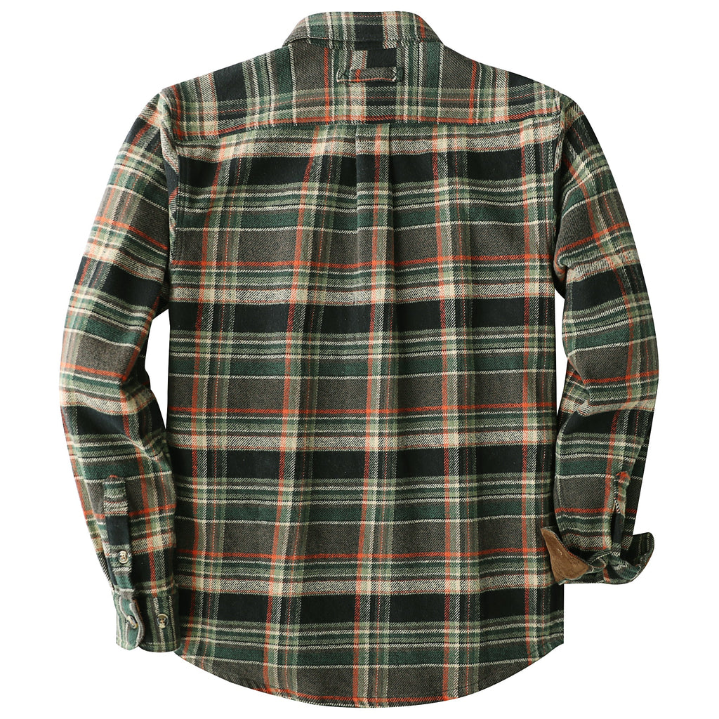 Dubinik® 13oz Ultra Heavyweight Mens Flannel Shirts Long Sleeve Casual Button Down Pocket Soft Warm Cotton Shirt#84009