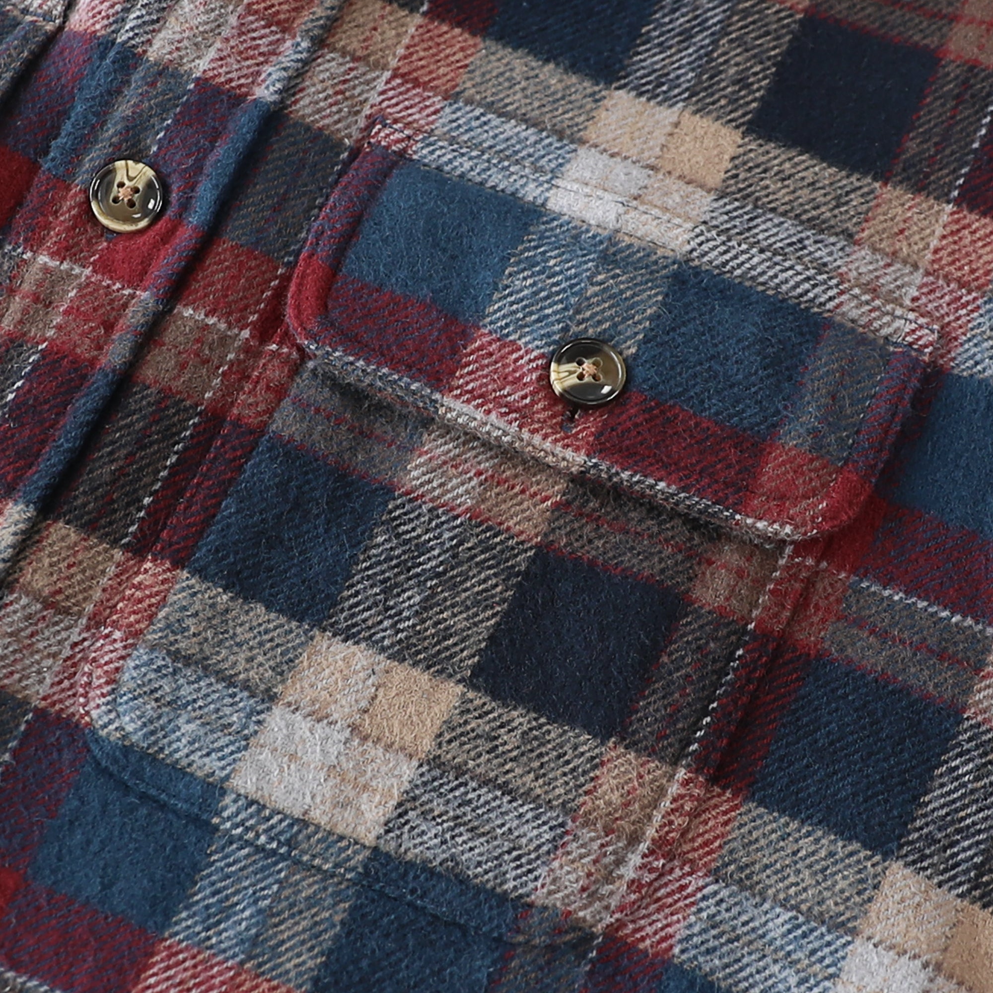 Dubinik® 13oz Ultra Heavyweight Mens Flannel Shirts Long Sleeve Casual Button Down Pocket Soft Warm Cotton Shirt#84011