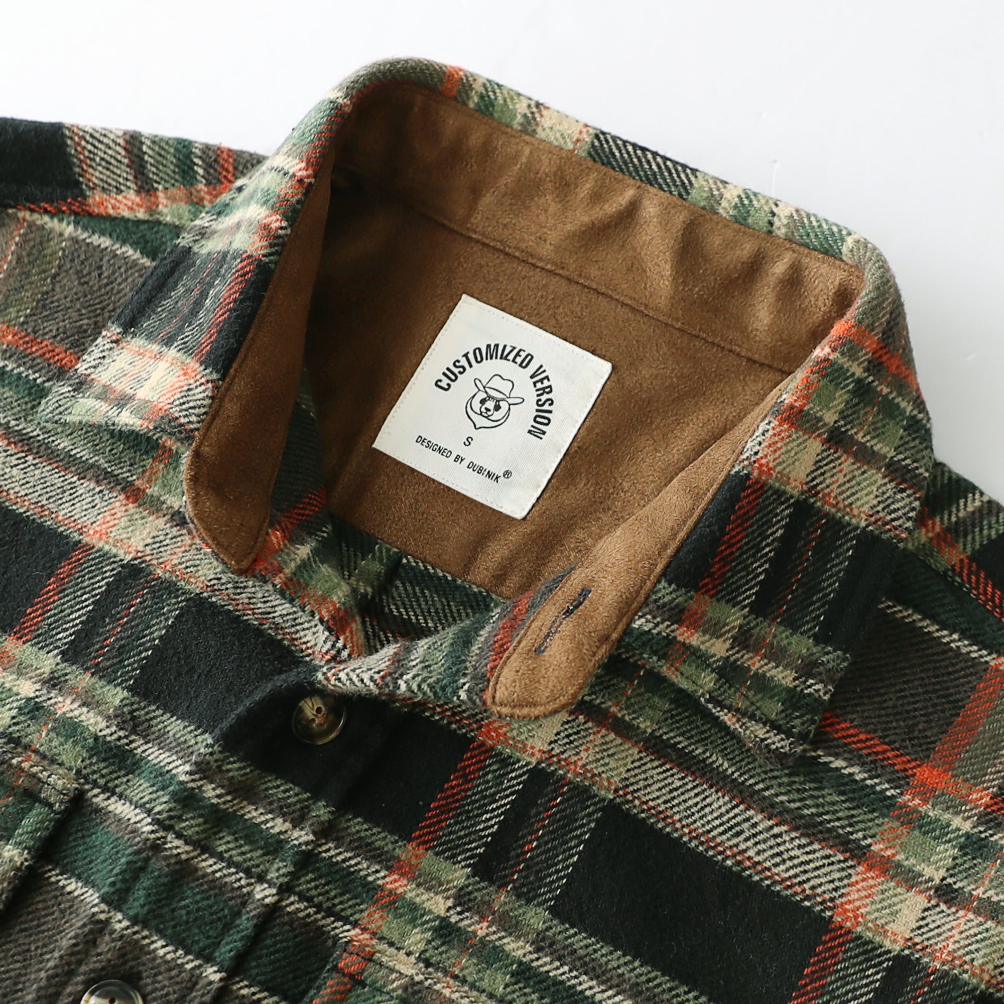 Dubinik® 13oz Ultra Heavyweight Mens Flannel Shirts Long Sleeve Casual Button Down Pocket Soft Warm Cotton Shirt#84009