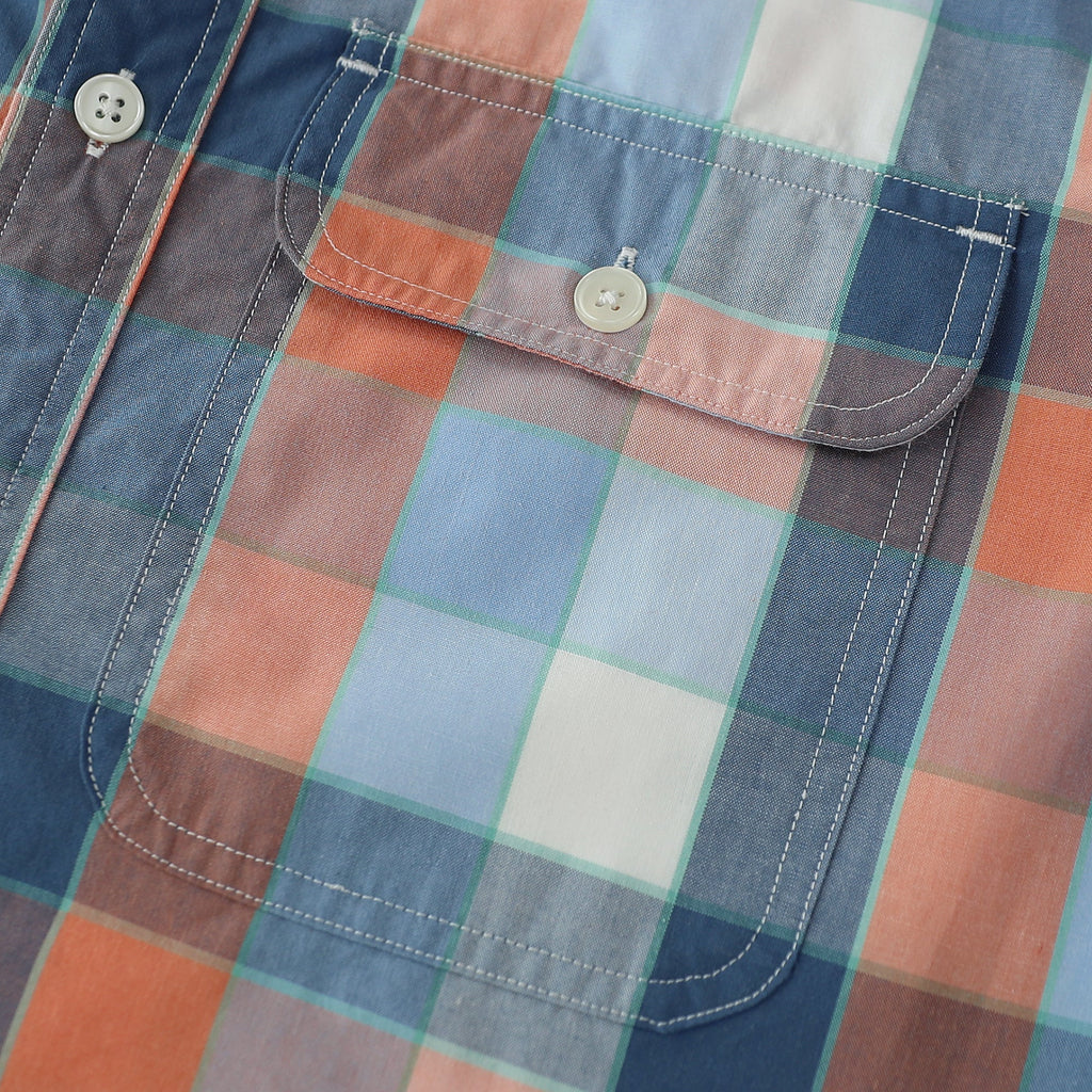 Dubinik® Mens Long Sleeve Button Down Shirts Casual Plaid Shirt with Practical Double Pockets Comfortable and Soft#0050020