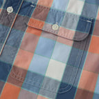 Dubinik® Mens Long Sleeve Button Down Shirts Casual Plaid Shirt with Practical Double Pockets Comfortable and Soft#0050020