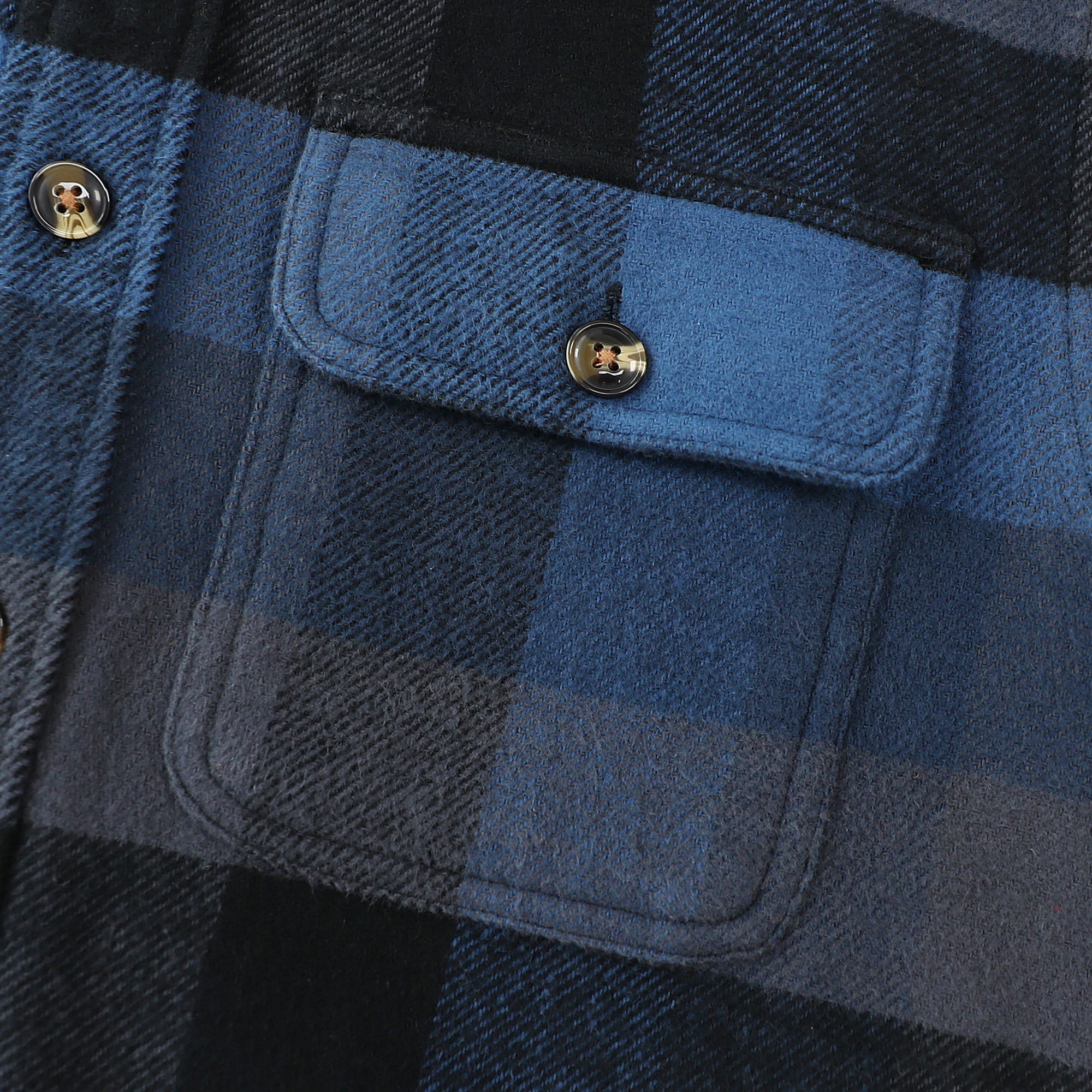 Dubinik® 13oz Ultra Heavyweight Mens Flannel Shirts Long Sleeve Casual Button Down Pocket Soft Warm Cotton Shirt#84010