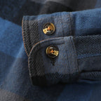 Dubinik® 13oz Ultra Heavyweight Mens Flannel Shirts Long Sleeve Casual Button Down Pocket Soft Warm Cotton Shirt#84010