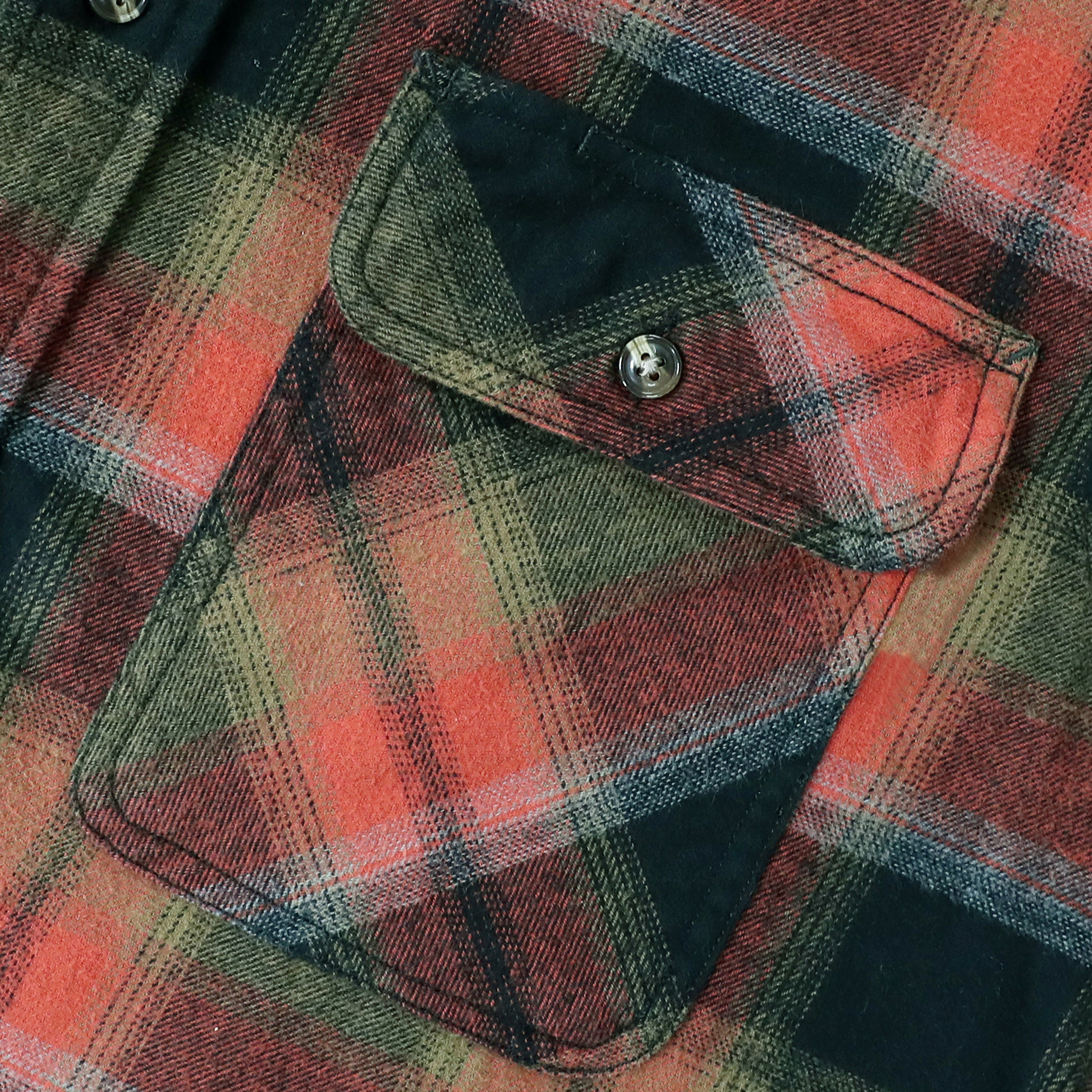 Dubinik® Mens Flannel Shirt Long Sleeve Button Down Plaid All Cotton Soft Brushed Flannel Shirt For Men Utility Casual Shirt #0030006