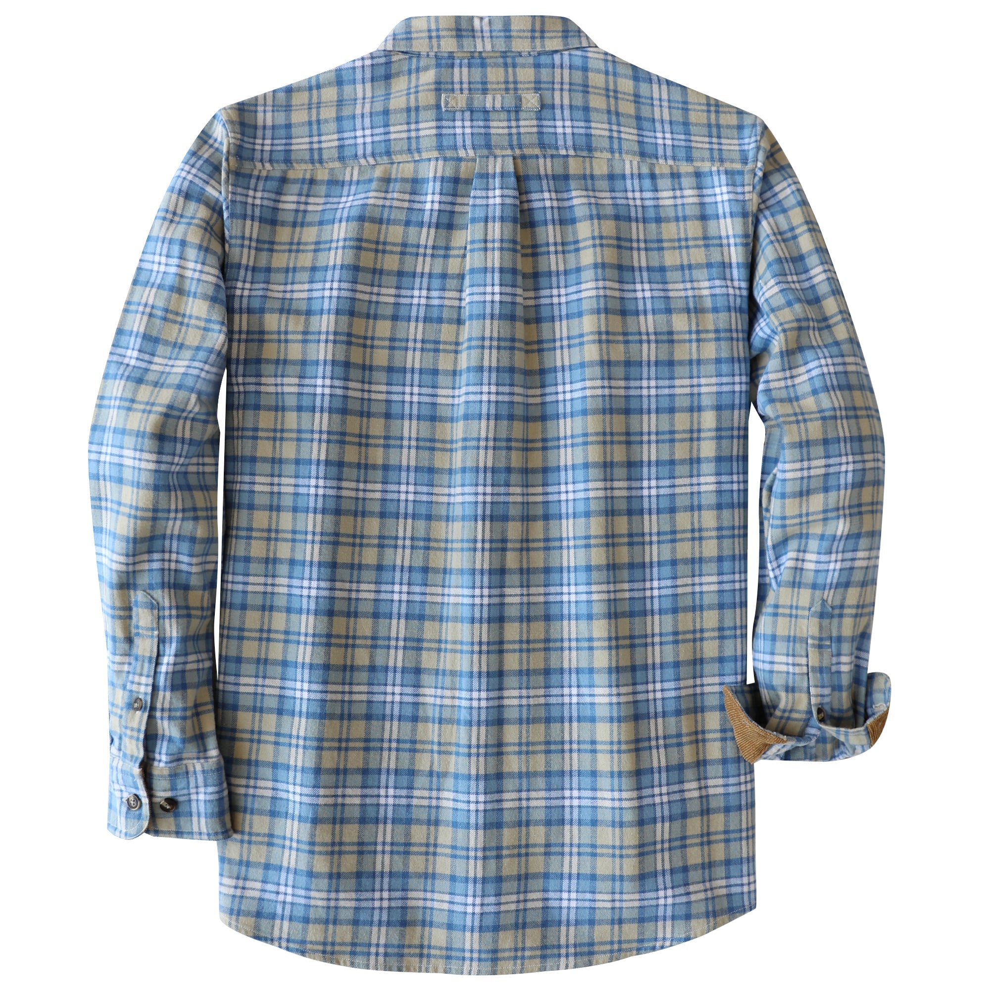 Dubinik® Mens Flannel Shirt Long Sleeve Button Down Plaid All Cotton Soft Brushed Flannel Shirt For Men Utility Casual Shirt#0030019