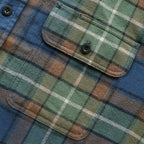 Dubinik® Mens Long Sleeve Midweight Flannel Shirt Warm Casual Soft Cotton Button Down Plaid Shirt #3405