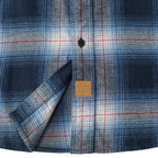 Dubinik® Flannel Shirt for Men 100% Cotton Mens Flannel Shirts Long Sleeve Plaid Soft Casual Button Down Shirt Men#66027