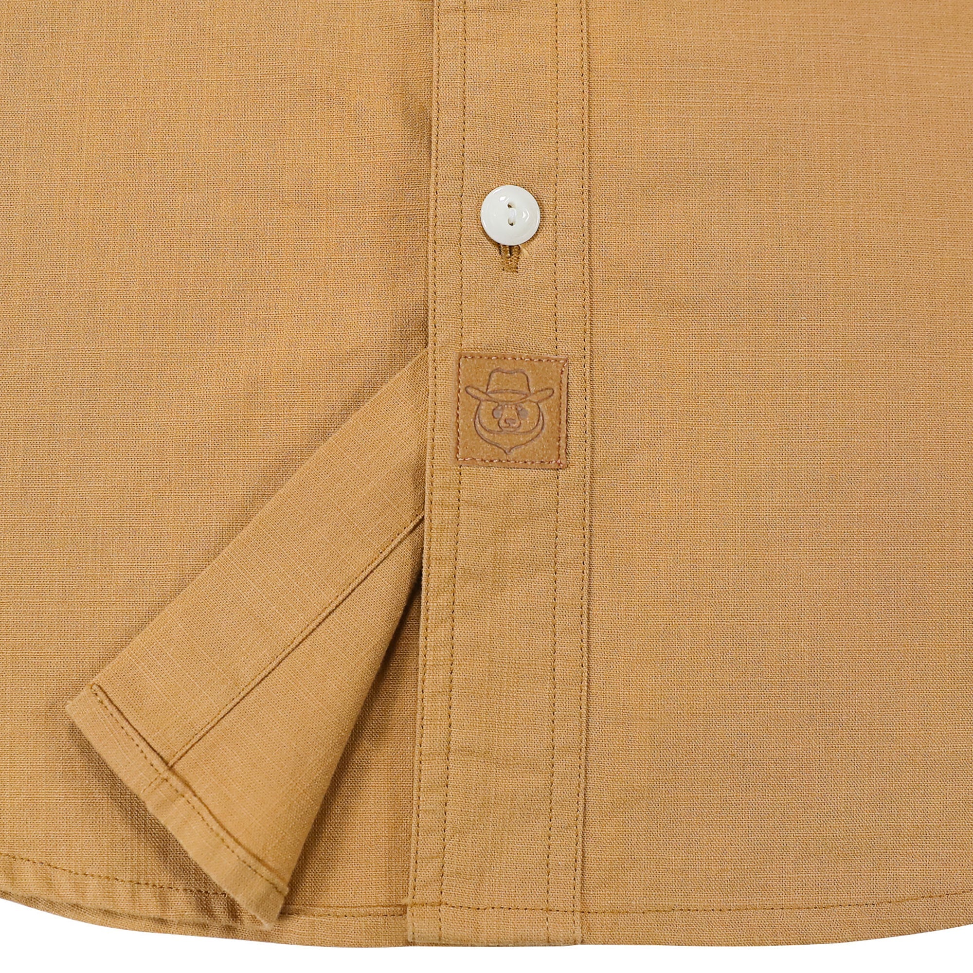 Dubinik® Orange Solid Mens Short Sleeve Button Down Casual Cotton Regular Fit Lightweight Pocket Chambray Mens Button Down Short Sleeve#0057001