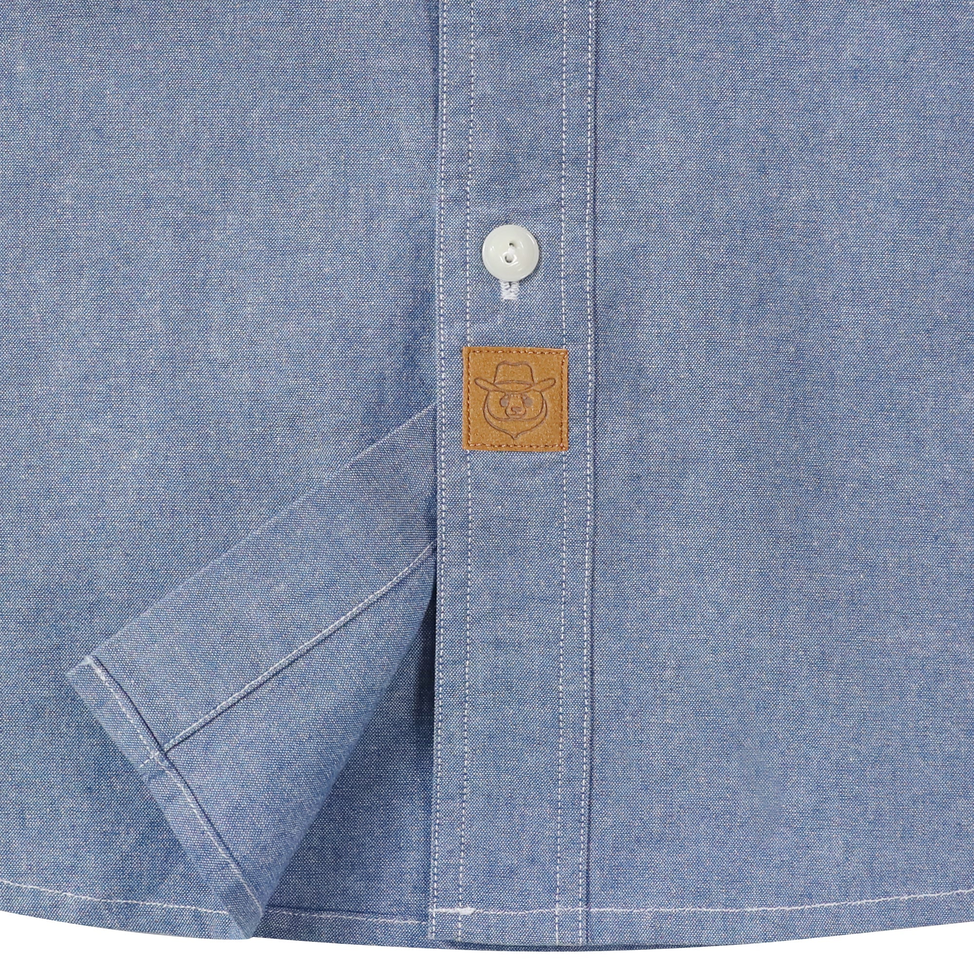 Dubinik® Light Blue Solid Mens Short Sleeve Button Down Casual Cotton Regular Fit Lightweight Pocket Chambray Mens Button Down Short Sleeve#0057009